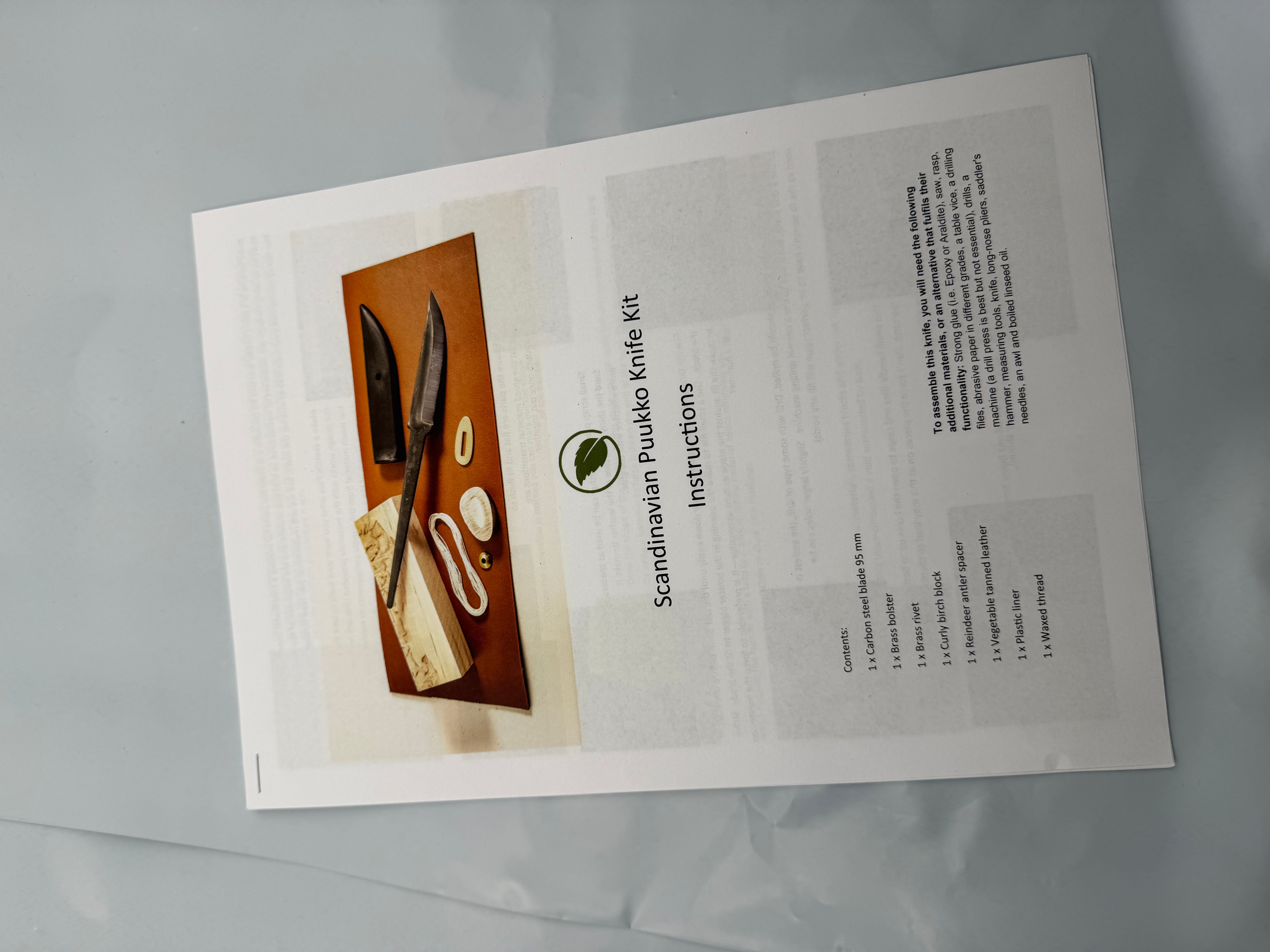 Knivbyggsats KBS3 - 95mm Customs-kniv