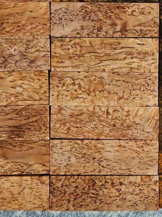 Masurbjörk karelsk ofärgad (stabiliserad)