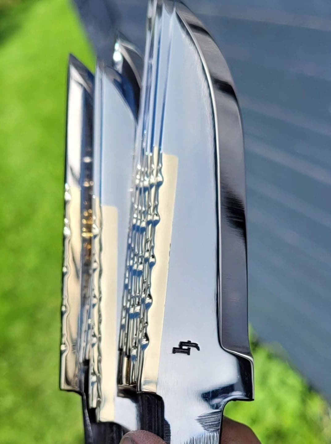 Handsmidet knivblad Halvor Jøntvedt Mässingsrygg