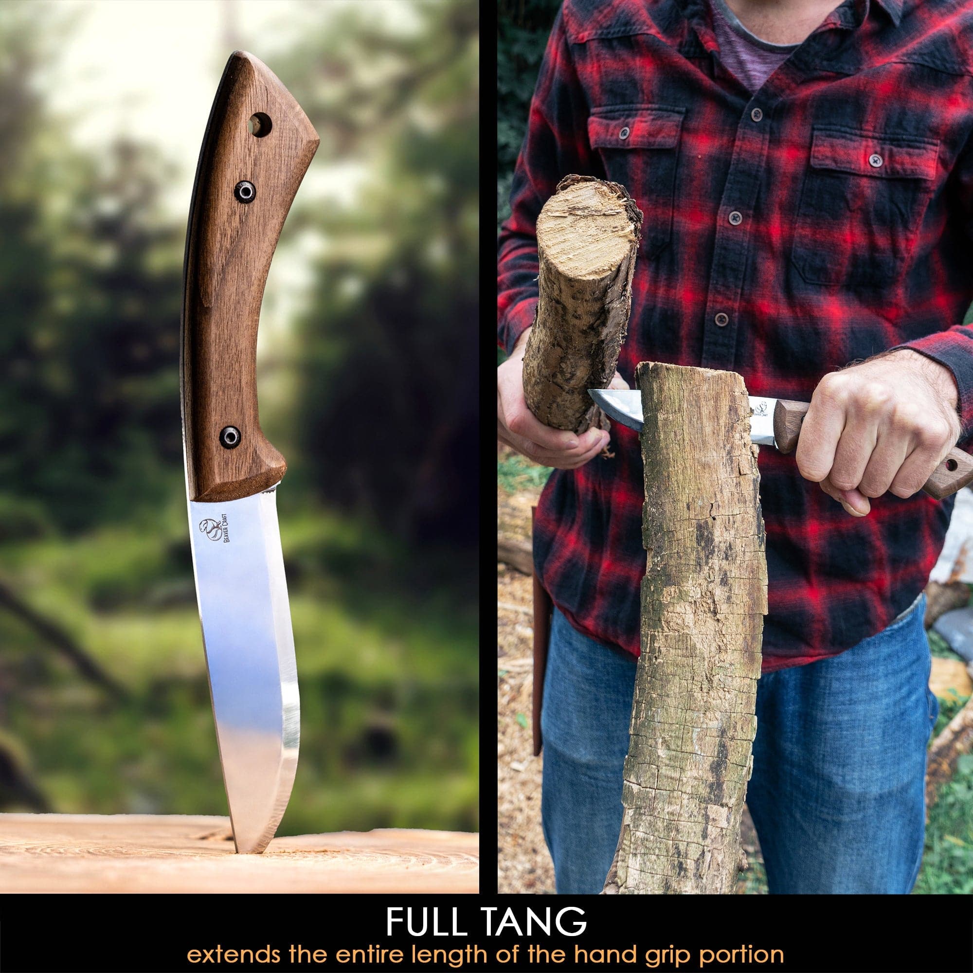 BSH1 Dune Bushcraft-kniv med slida