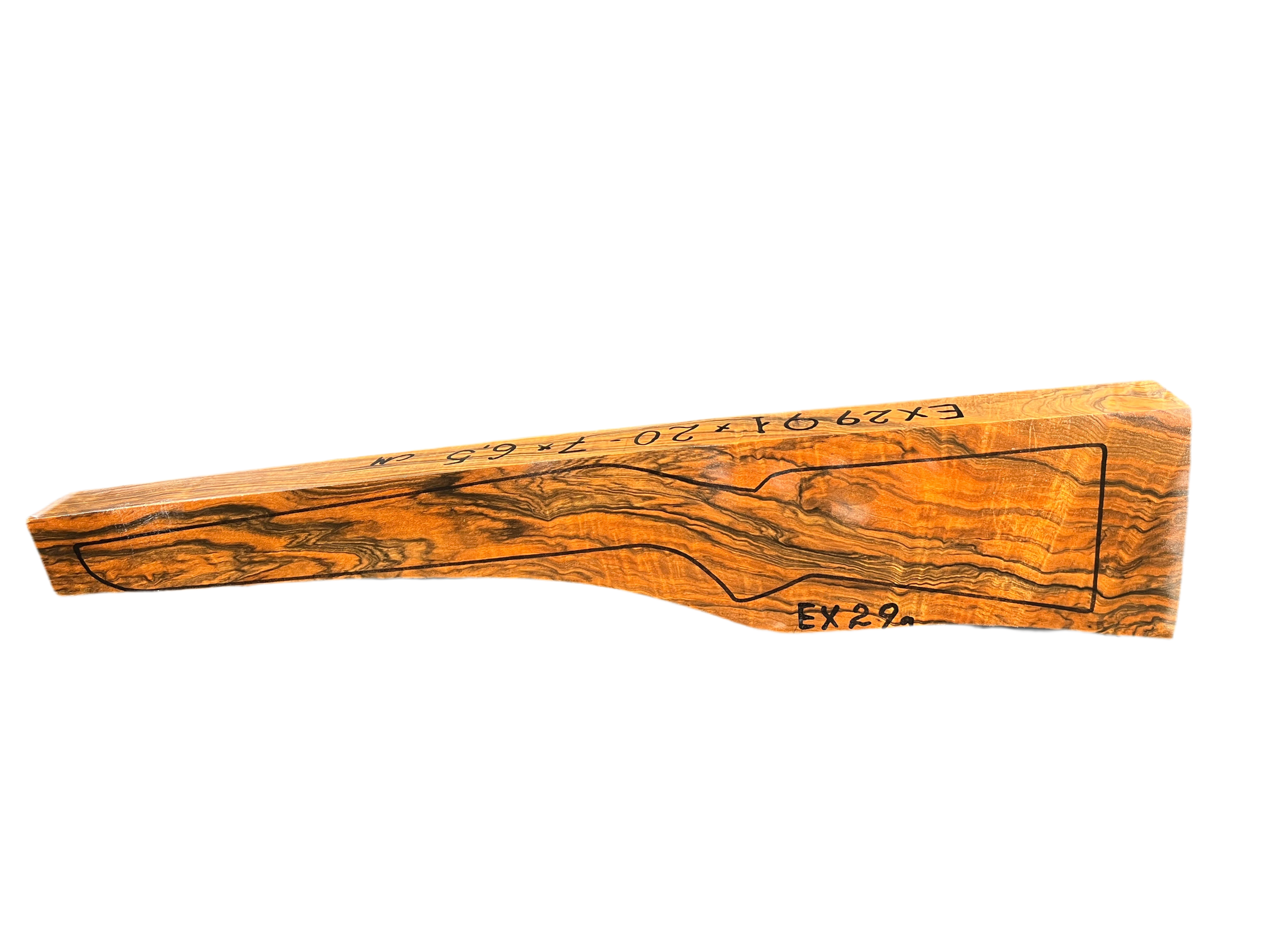 Gevärskolv Blank Turkisk Valnötskvalitet Utställning EX29