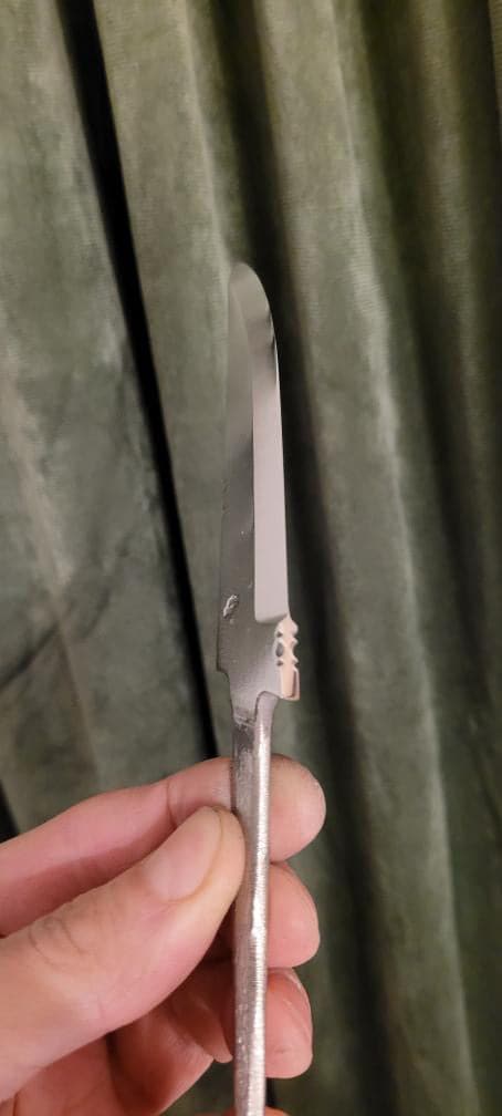 Handsmidet knivblad Halvor Jøntvedt HJ4 Rostfritt