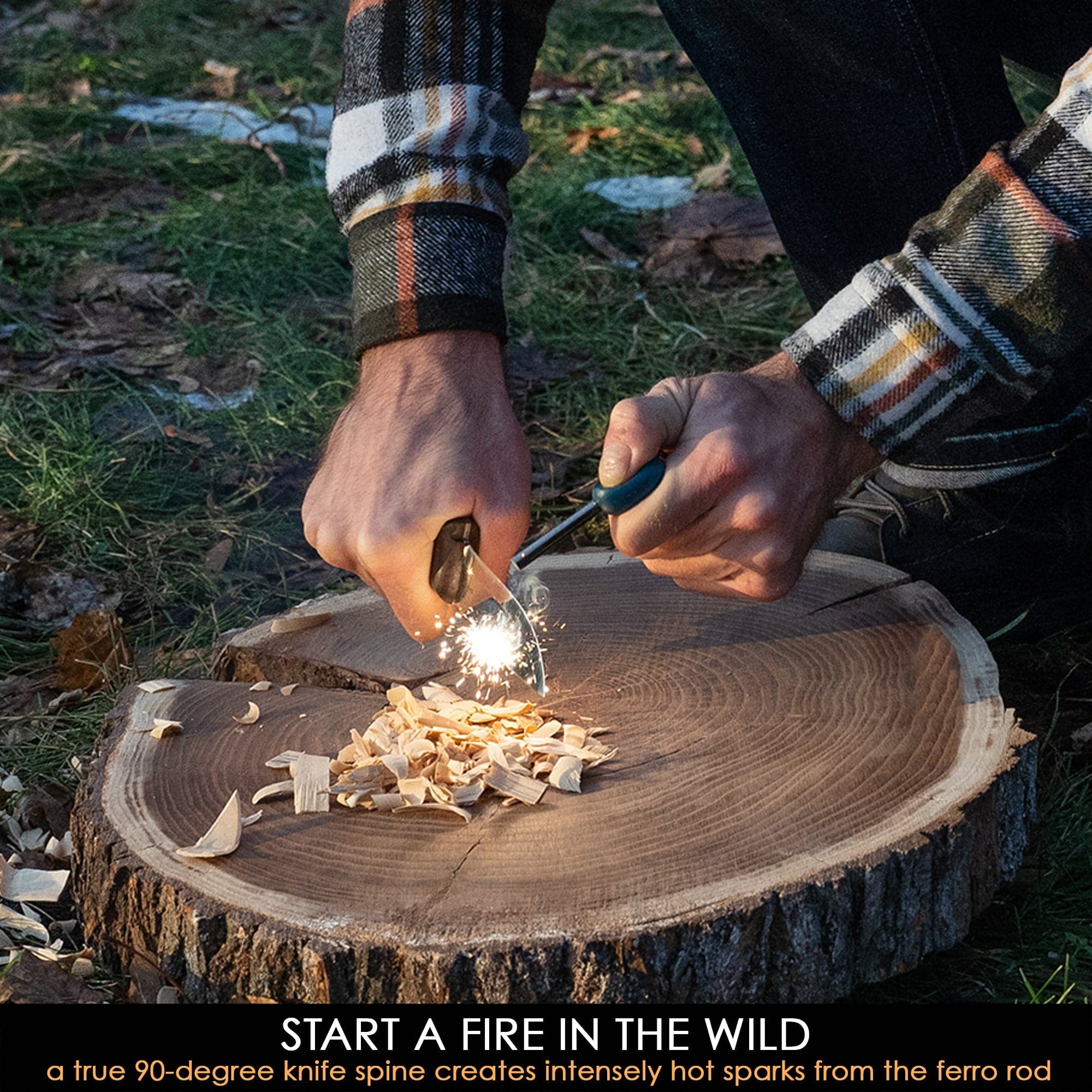 BSH1 Dune Bushcraft-kniv med slida