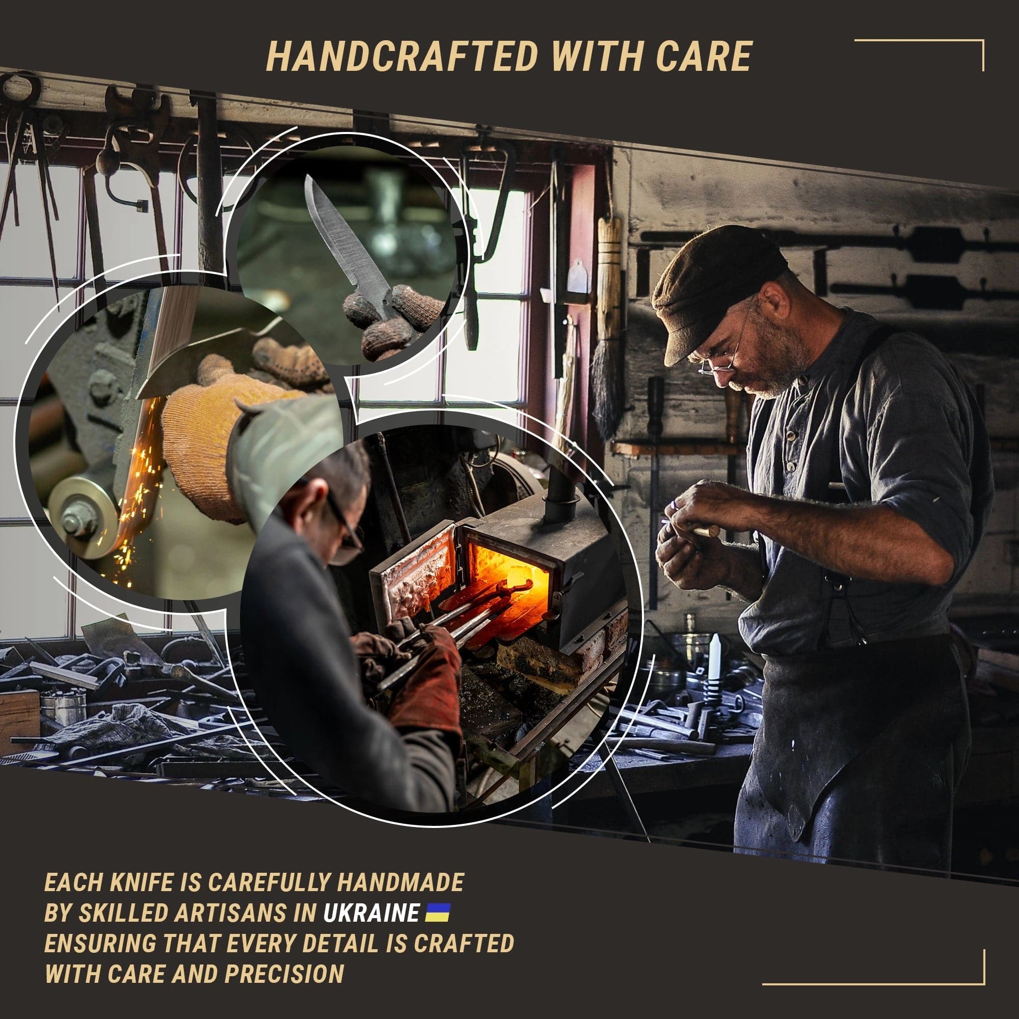 BSH3 Nightfall Bushcraft-kniv med slida