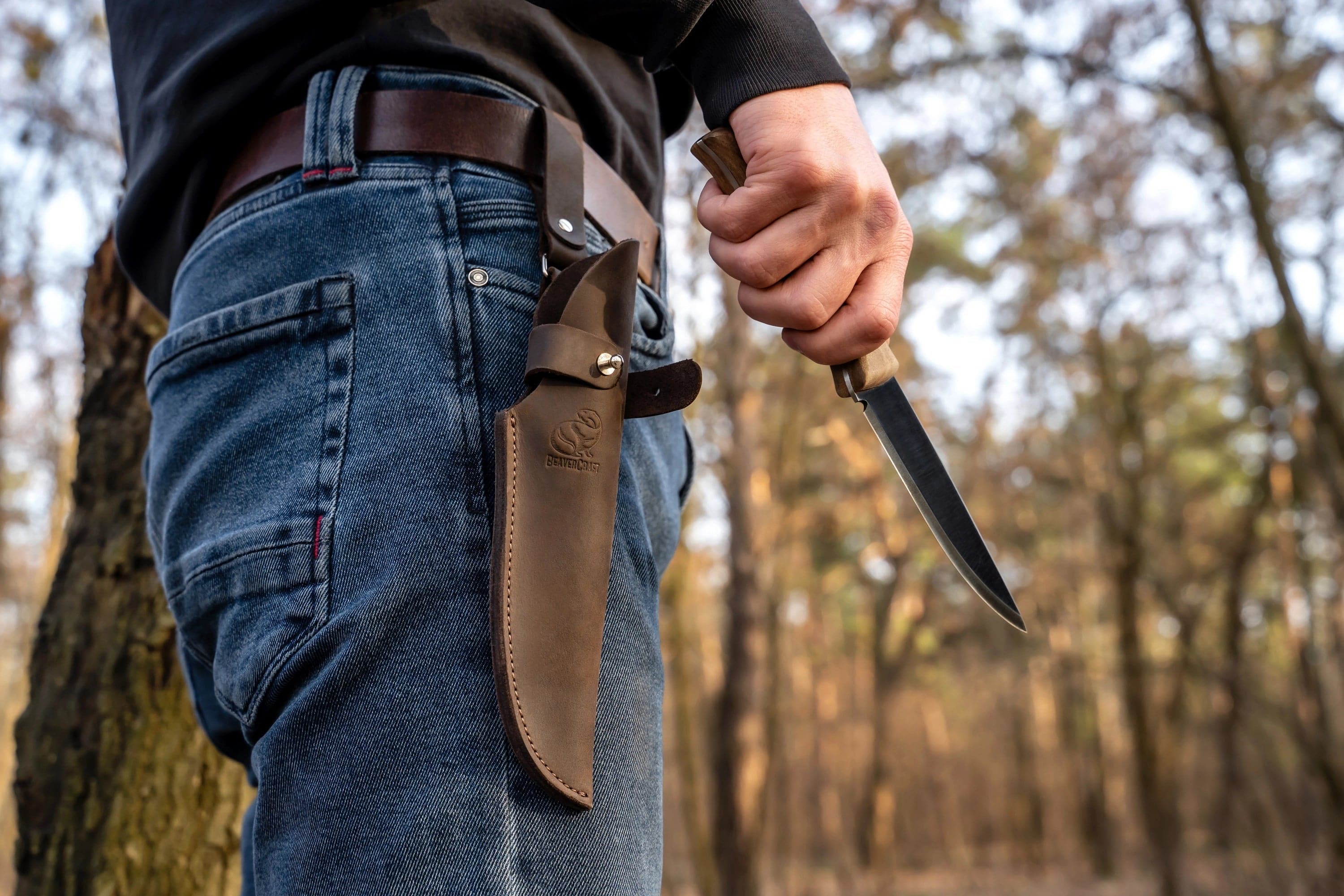 BSH3 Nightfall Bushcraft-kniv med slida