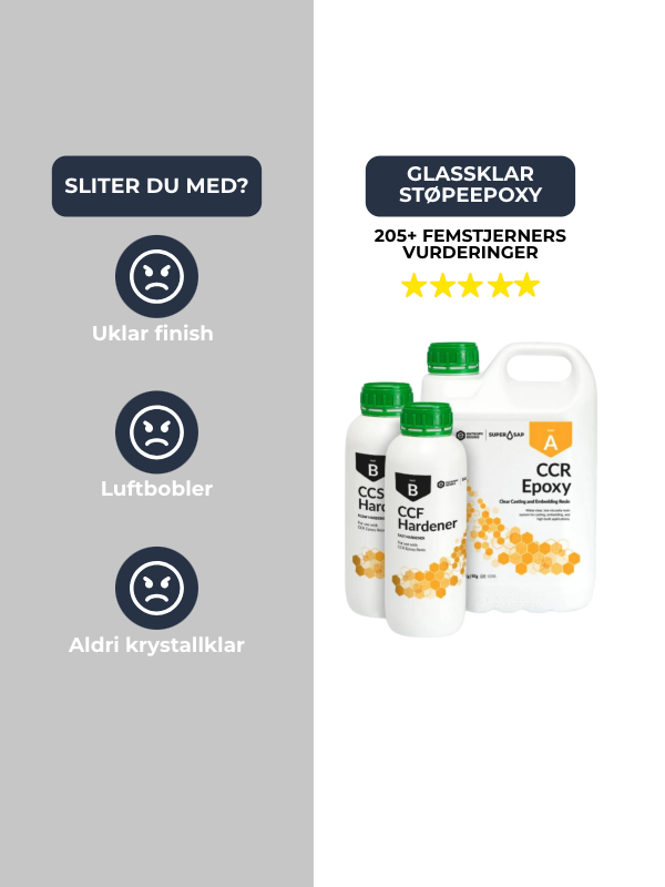 Glassklar Støpeepoxy - CCR Epoxy Entropy SuperSap