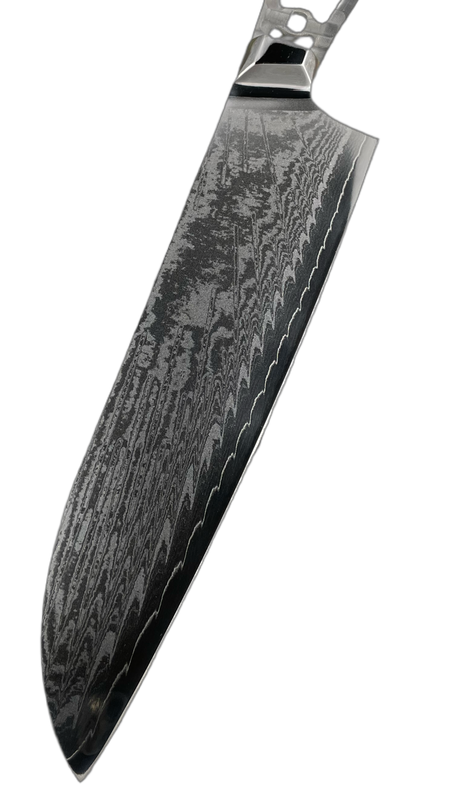 Santoku - AUS10 Damask Kokkekniv 8" fulltange med holker