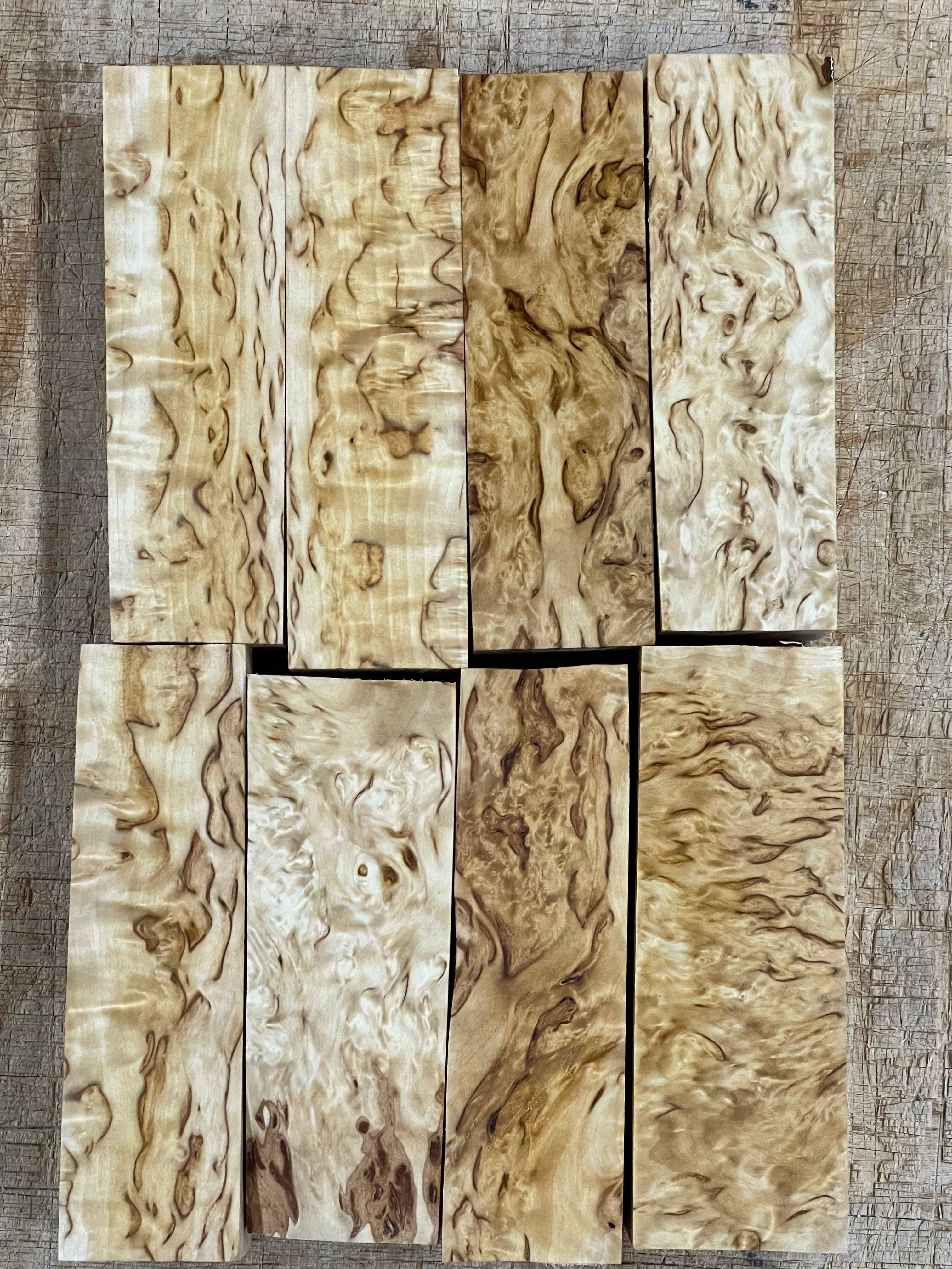 Naturell Valbjørk Masurbjørk ca. 30x40x120