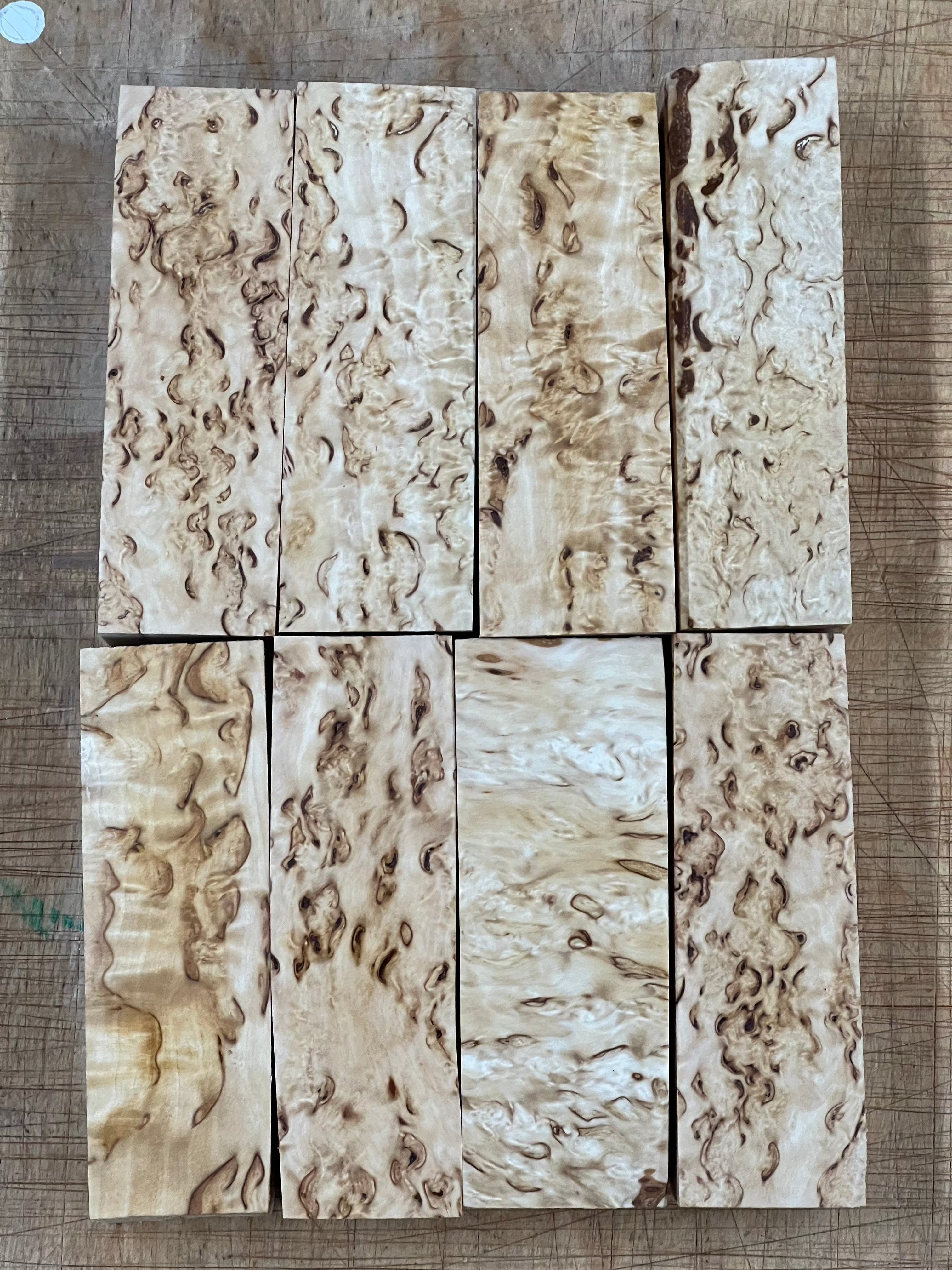 Naturell Valbjørk Masurbjørk ca. 30x40x120