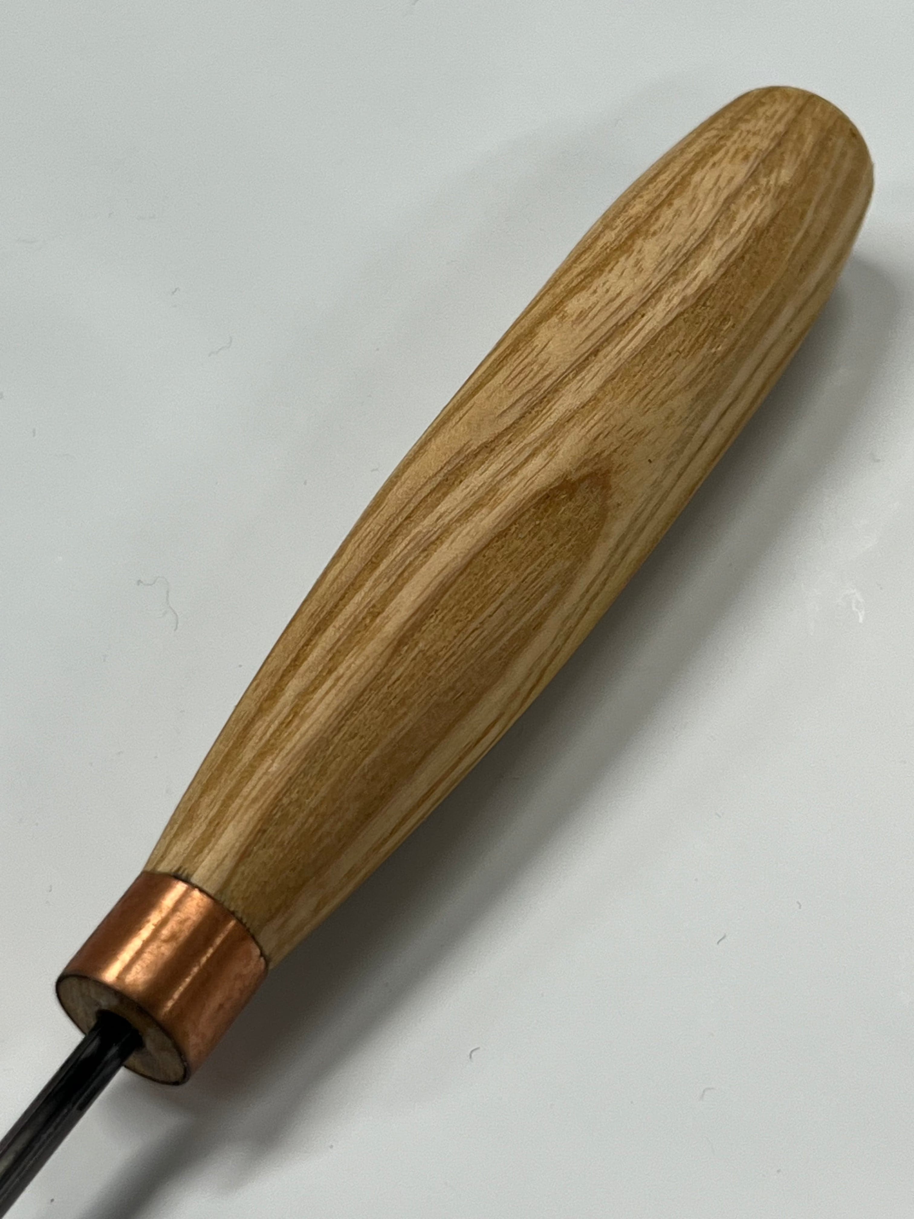 Treskjæringsjern 80x2mm rett rundet meisel K12/02