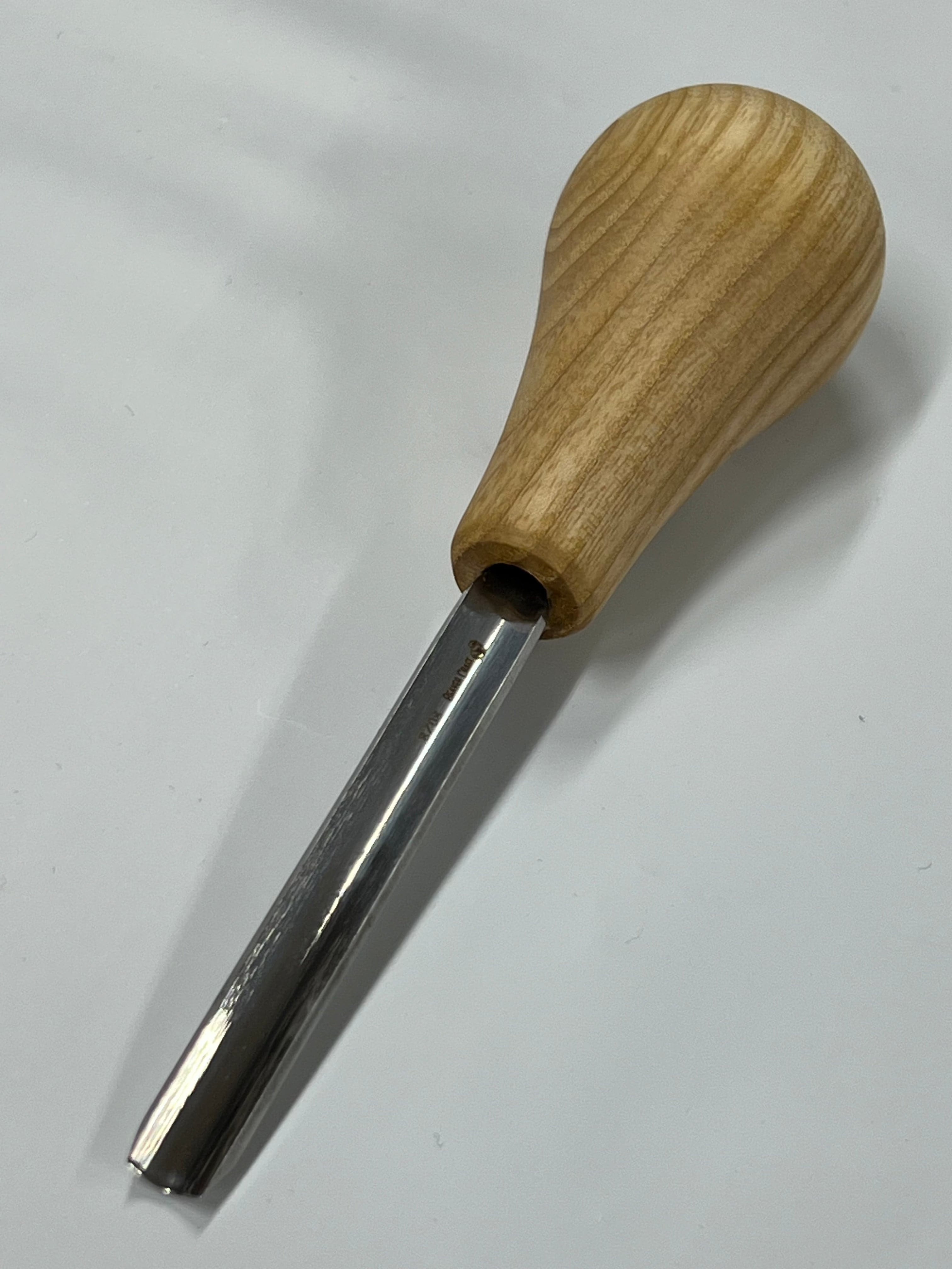 Treskjæringsjern 75x14mm rett rundet meisel P8/08 m/kulehåntak