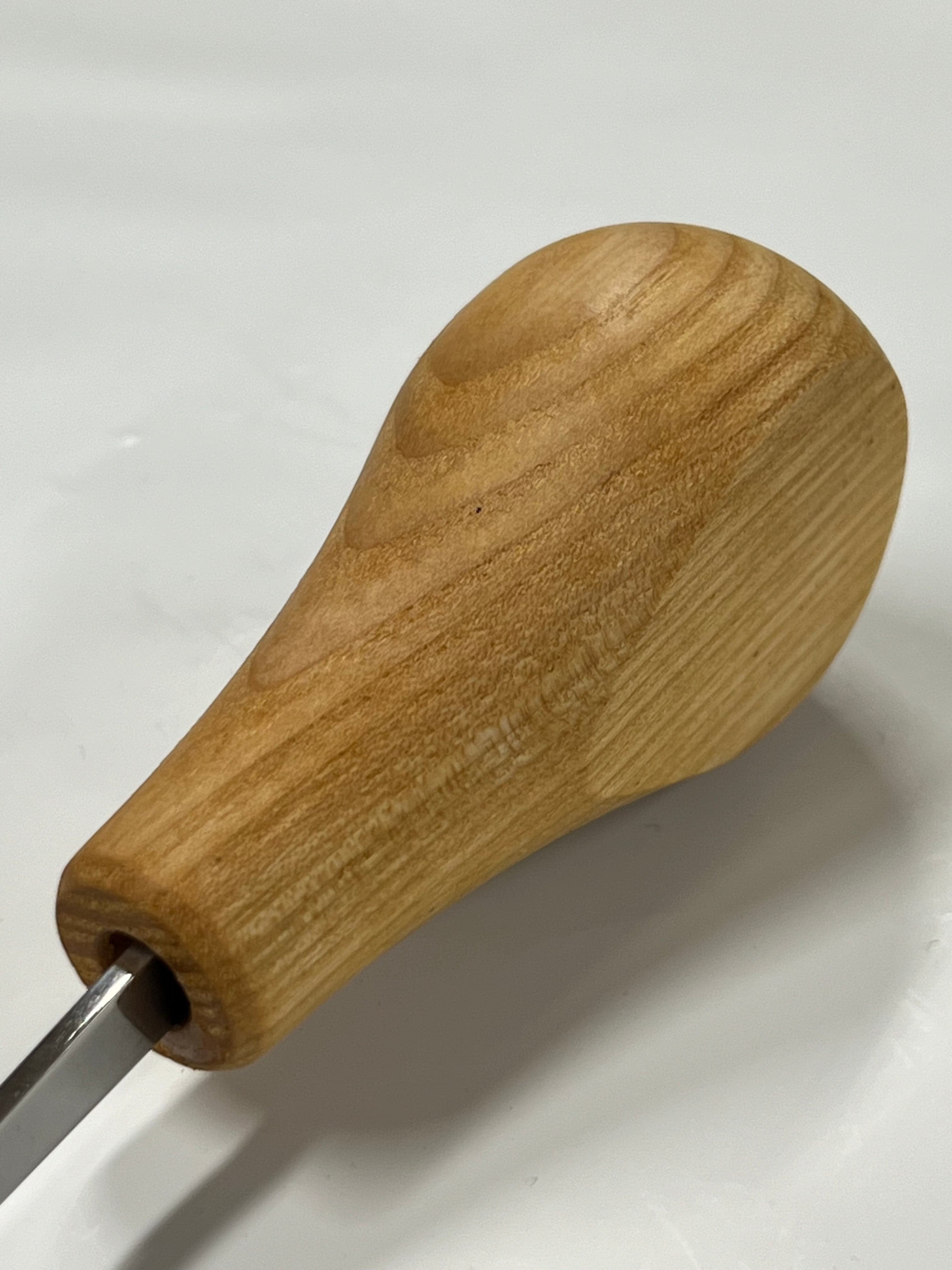 Treskjæringsjern 75x2mm rett flat meisel P1/02 m/kulehåntak
