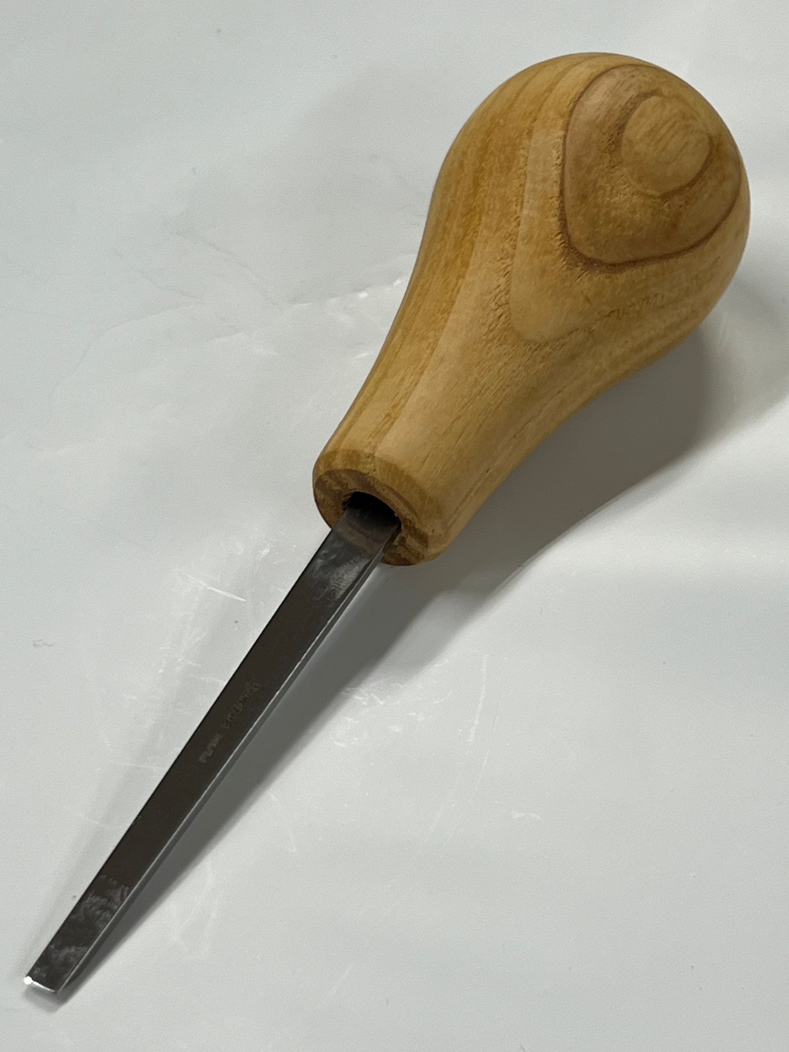 Treskjæringsjern 75x4mm rett flat meisel P1/04 m/kulehåntak