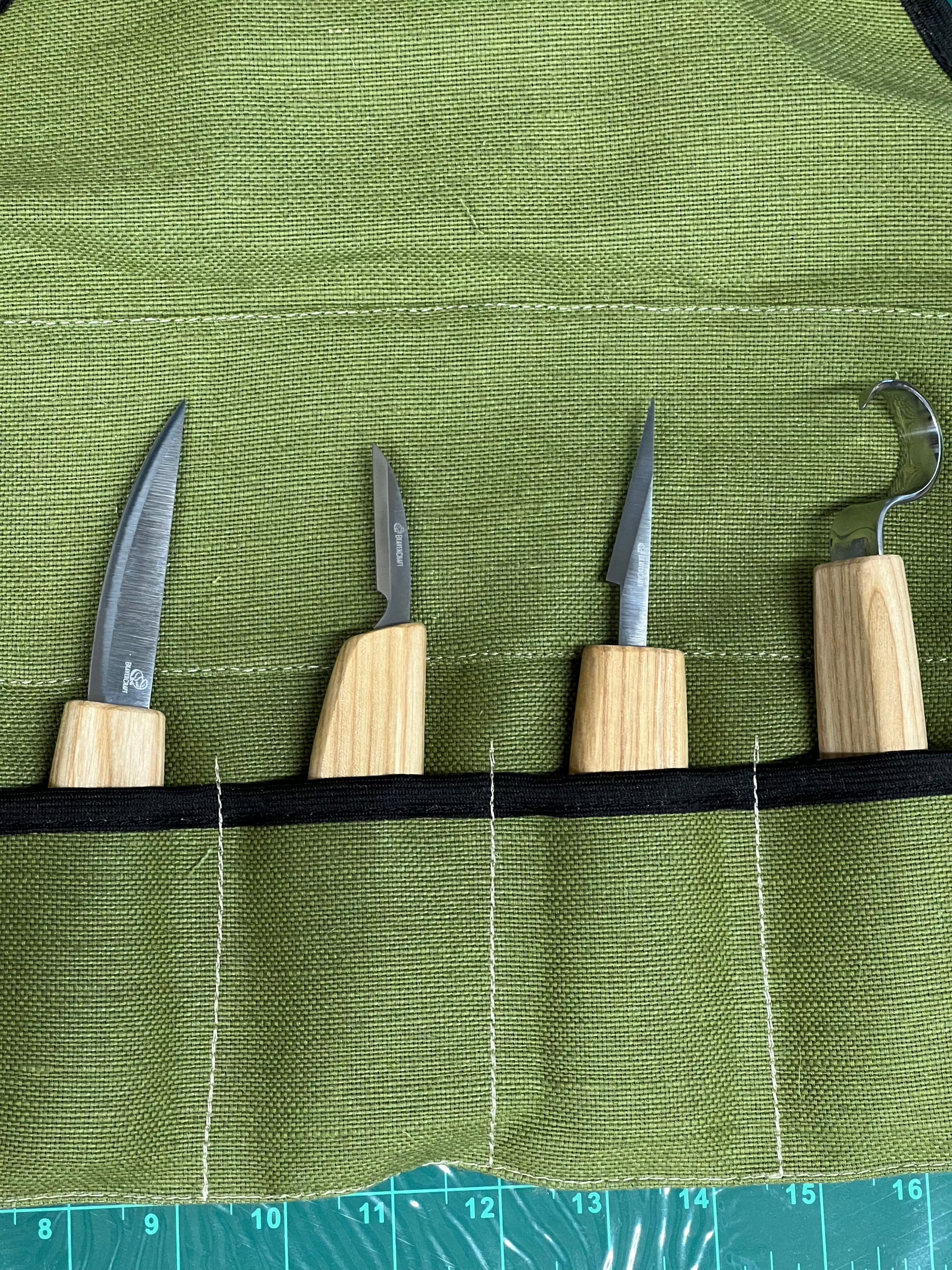 Träsniderijärnset S09 duk med 4 järn