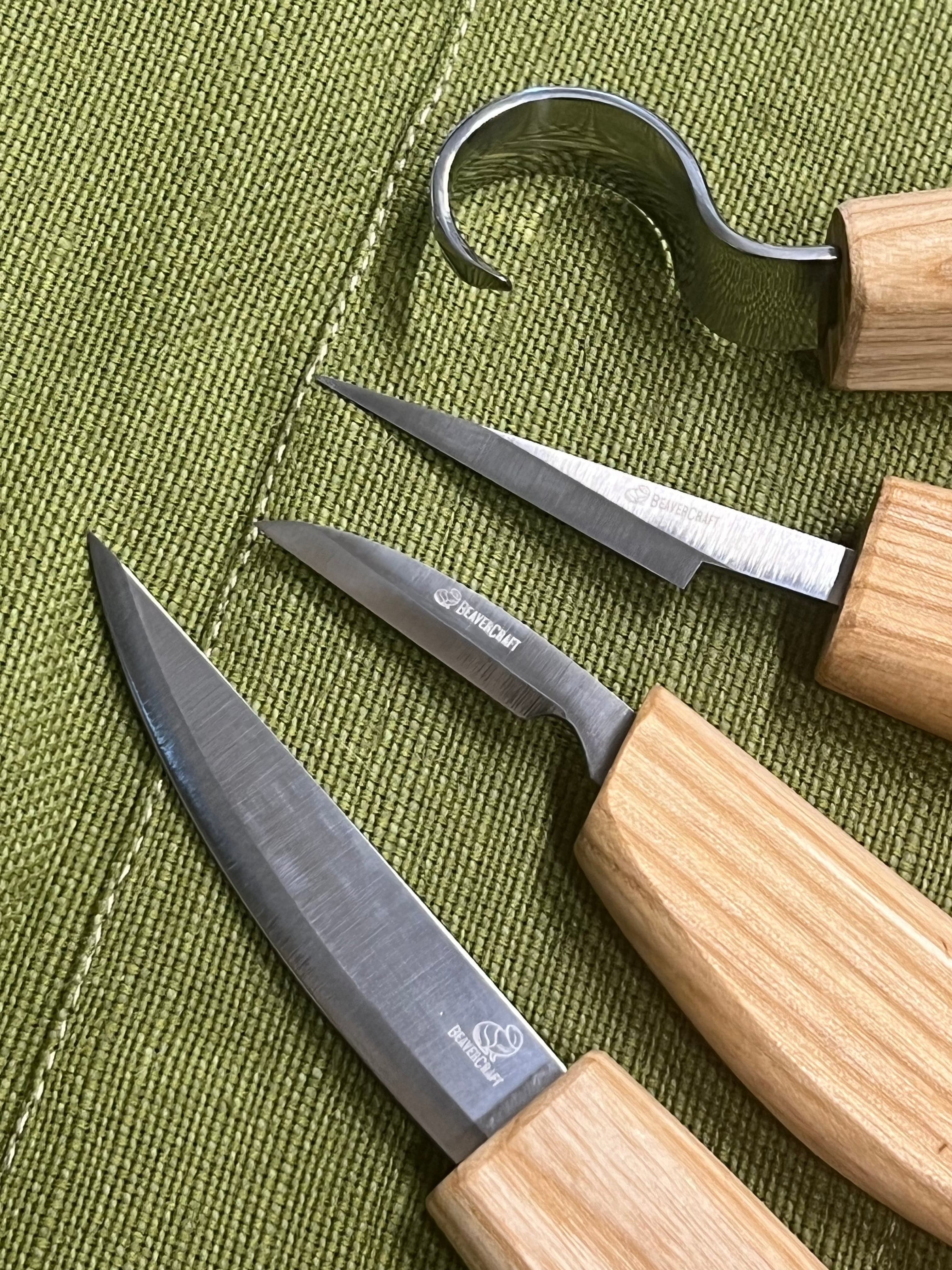 Träsniderijärnset S09 duk med 4 järn