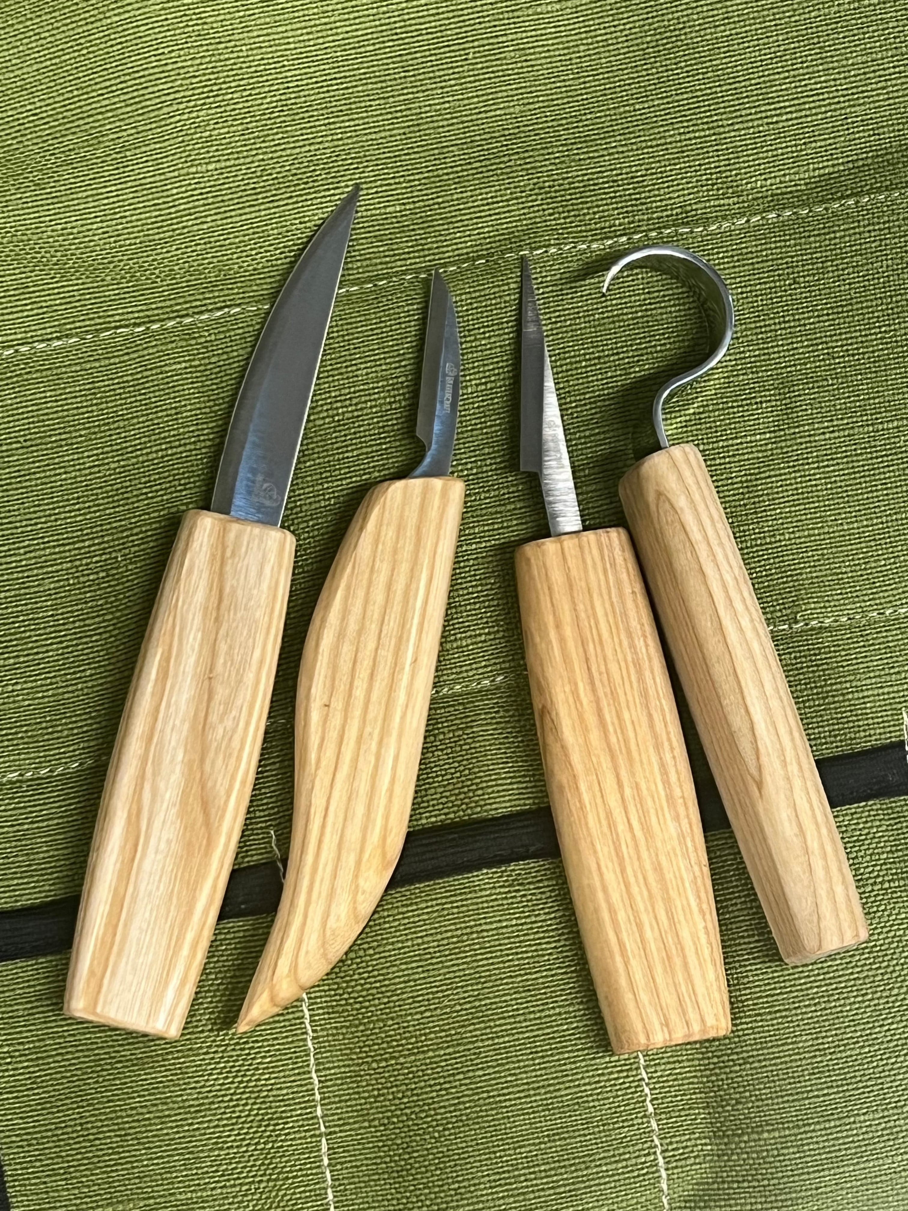 Träsniderijärnset S09 duk med 4 järn