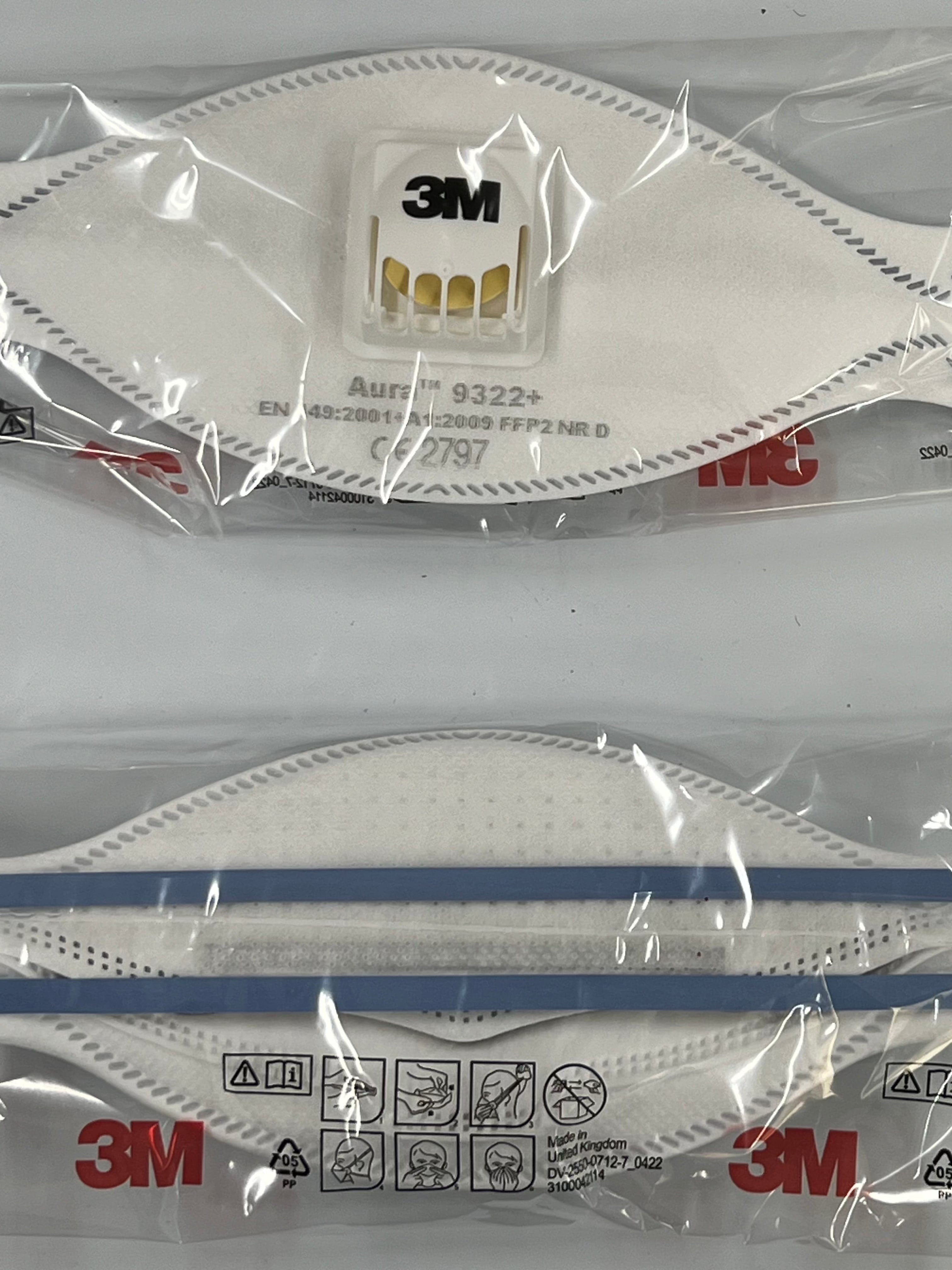 3M Aura partikelmasker med ventil