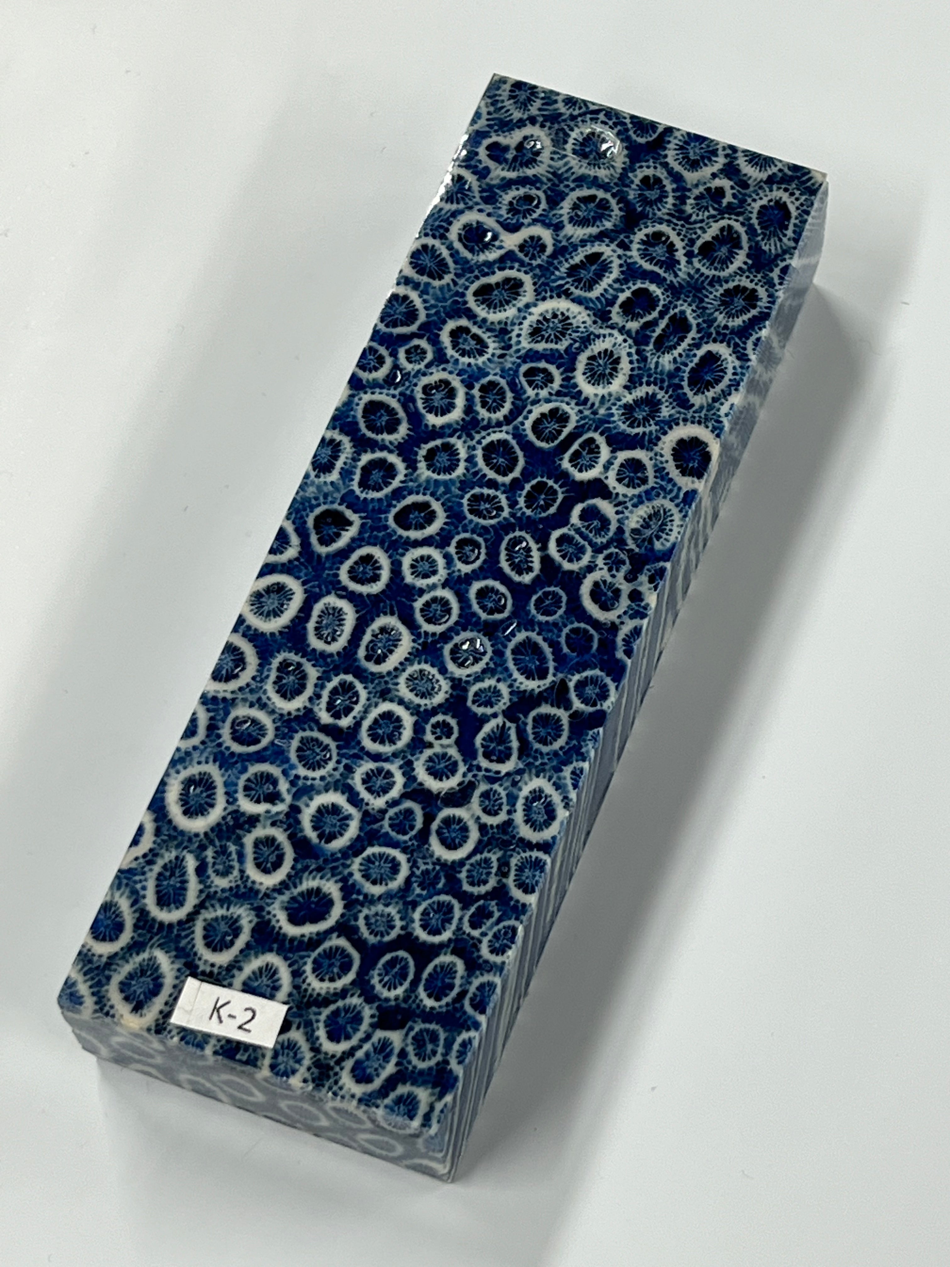 Fossil Coral skaftblank K2 (blå)