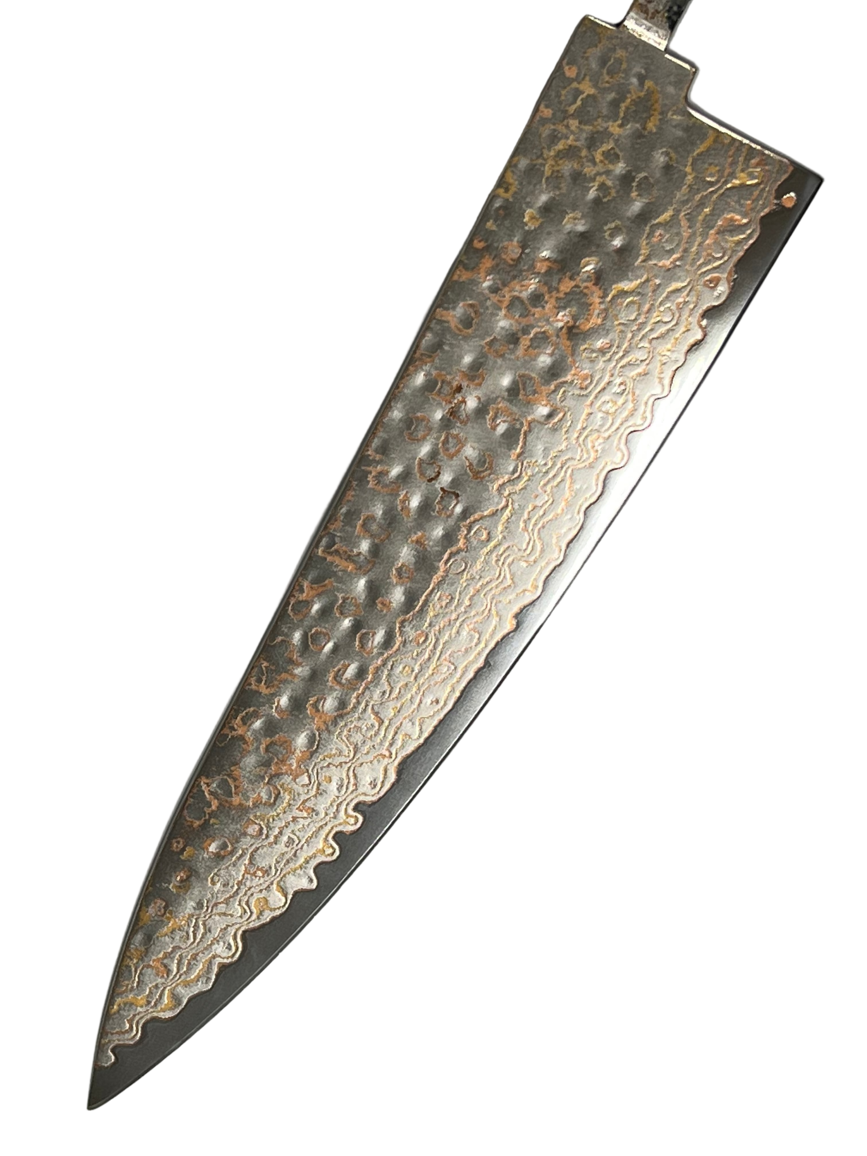 Kokkekniv 220mm Rustfri Kobber Damaskus