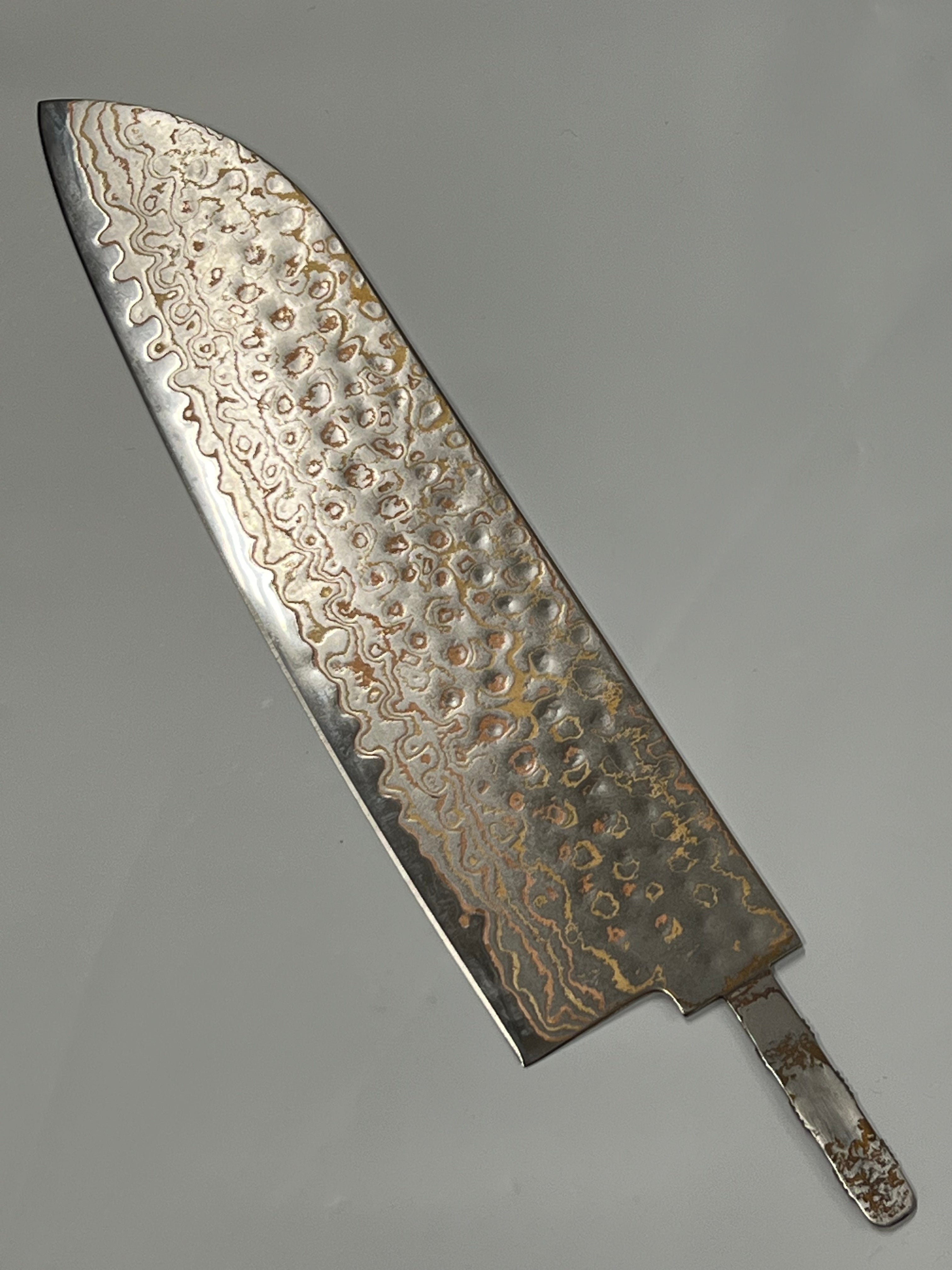 Santoku 200mm rostfritt koppar Damaskus
