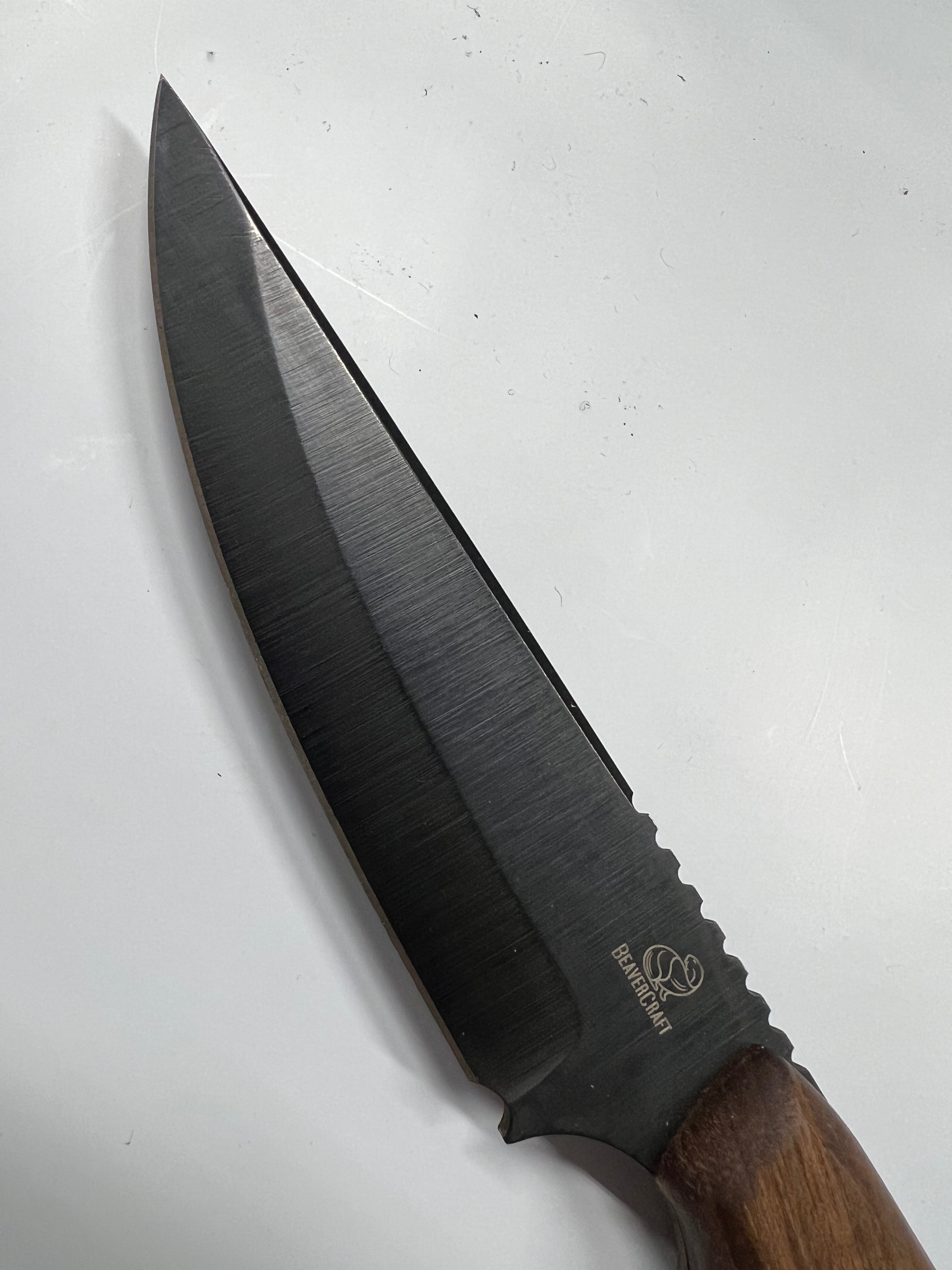 Ukrainsk Jaktkniv HGK6 med lærslire