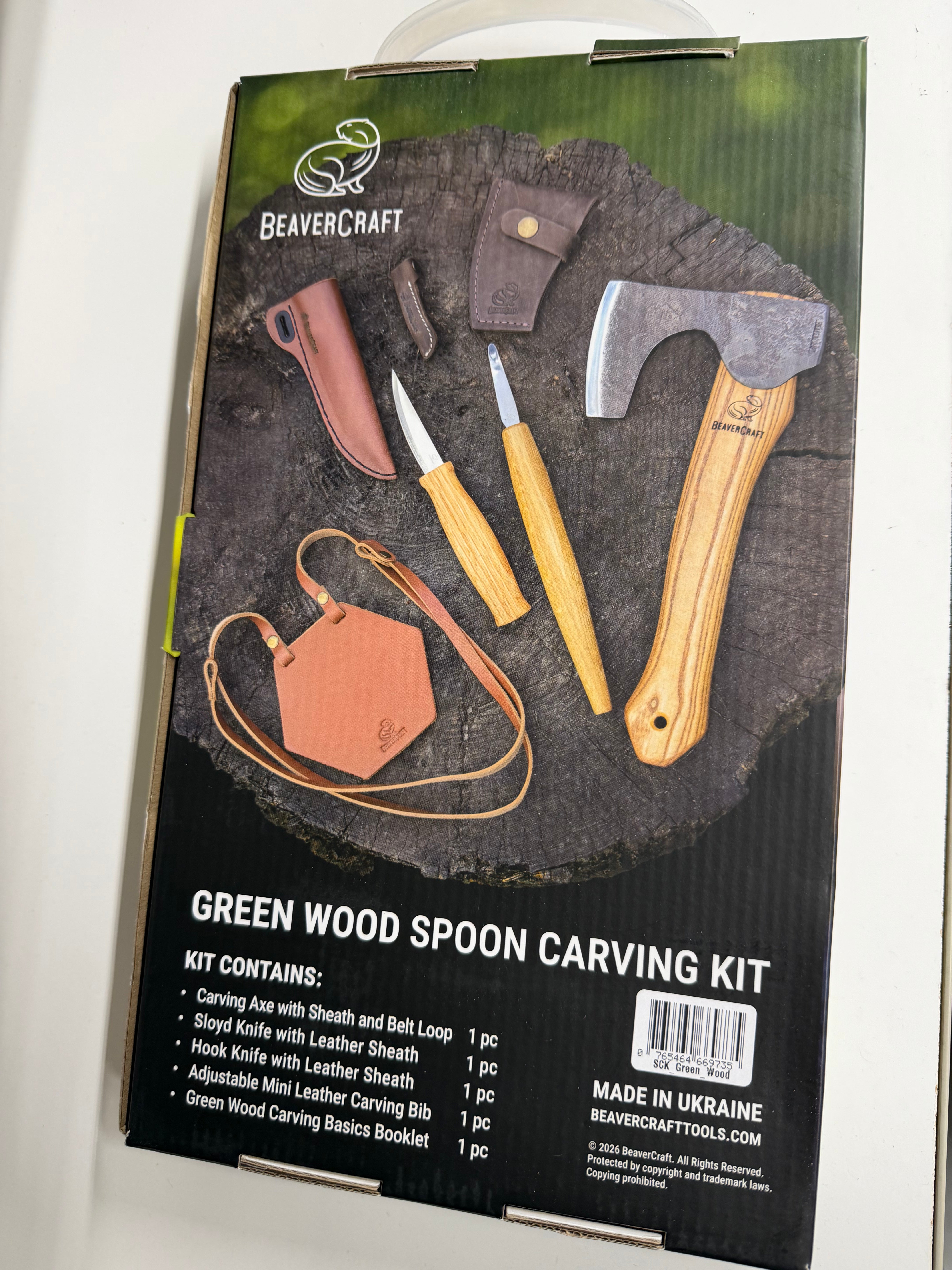 Skjeskjæringssett Green Wood – BeaverCraft