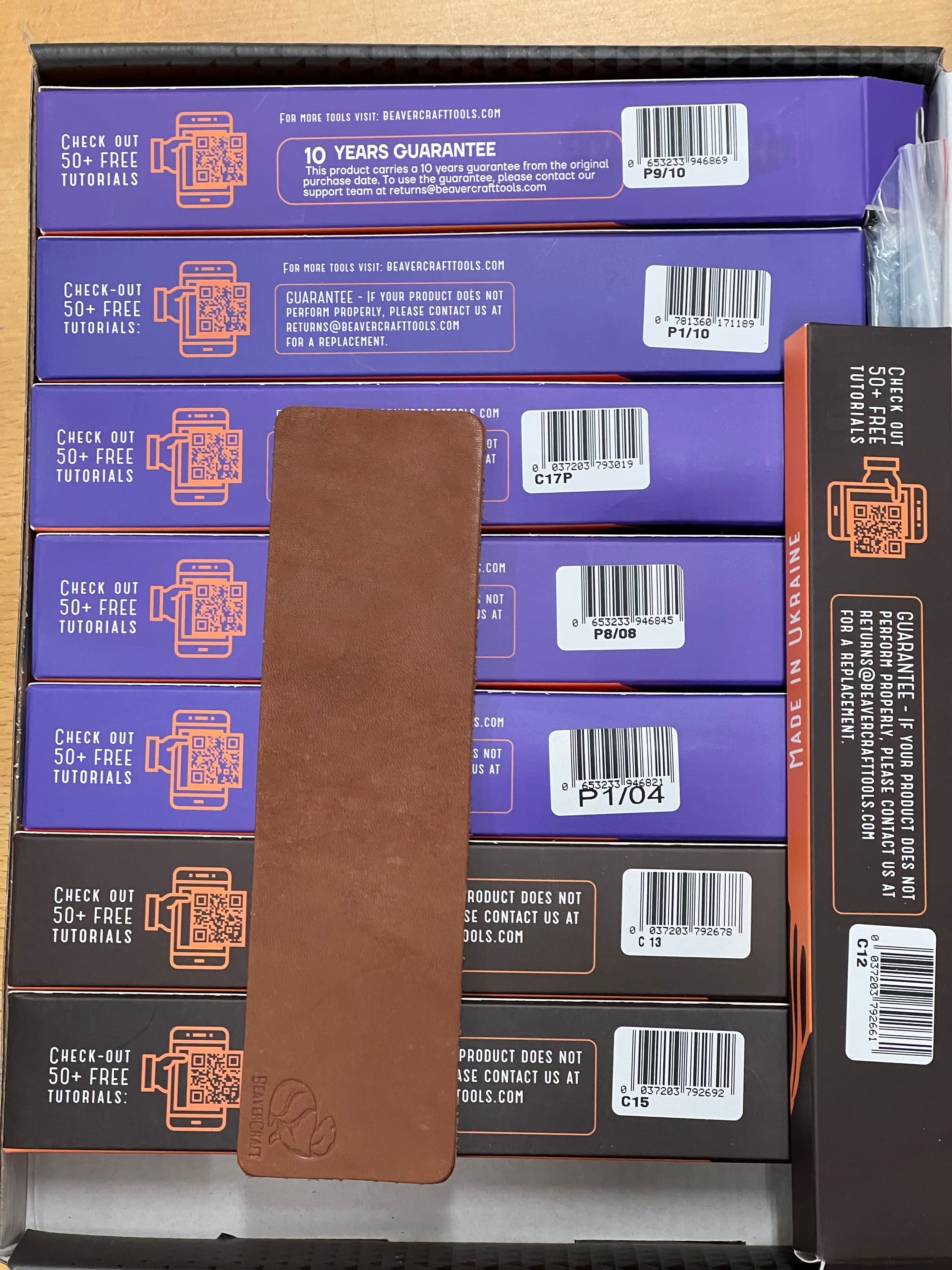 Träsniderijärnset S52 med 10 järn och verktygshållare