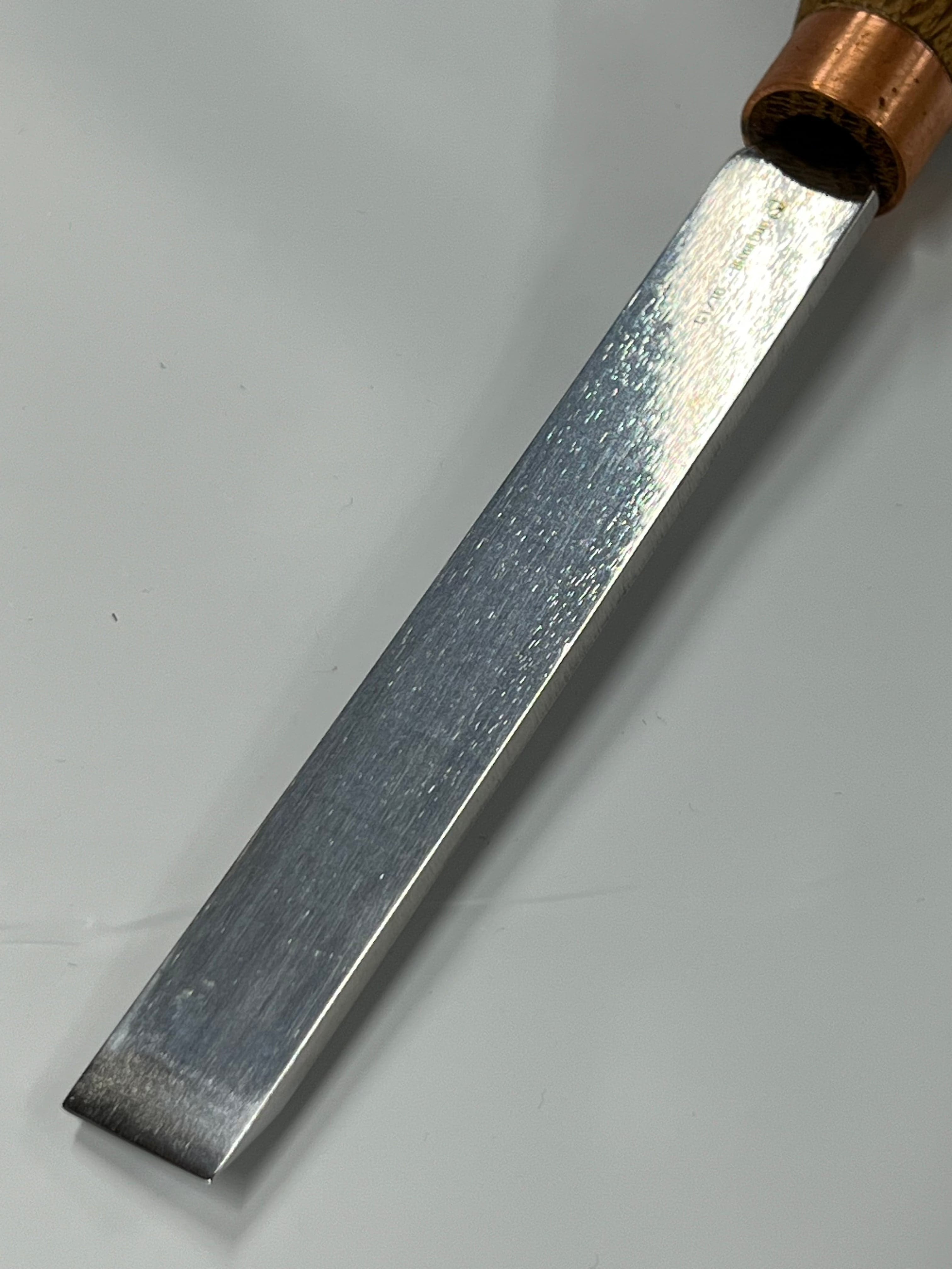 Treskjæringsjern 130x16mm rett flat meisel