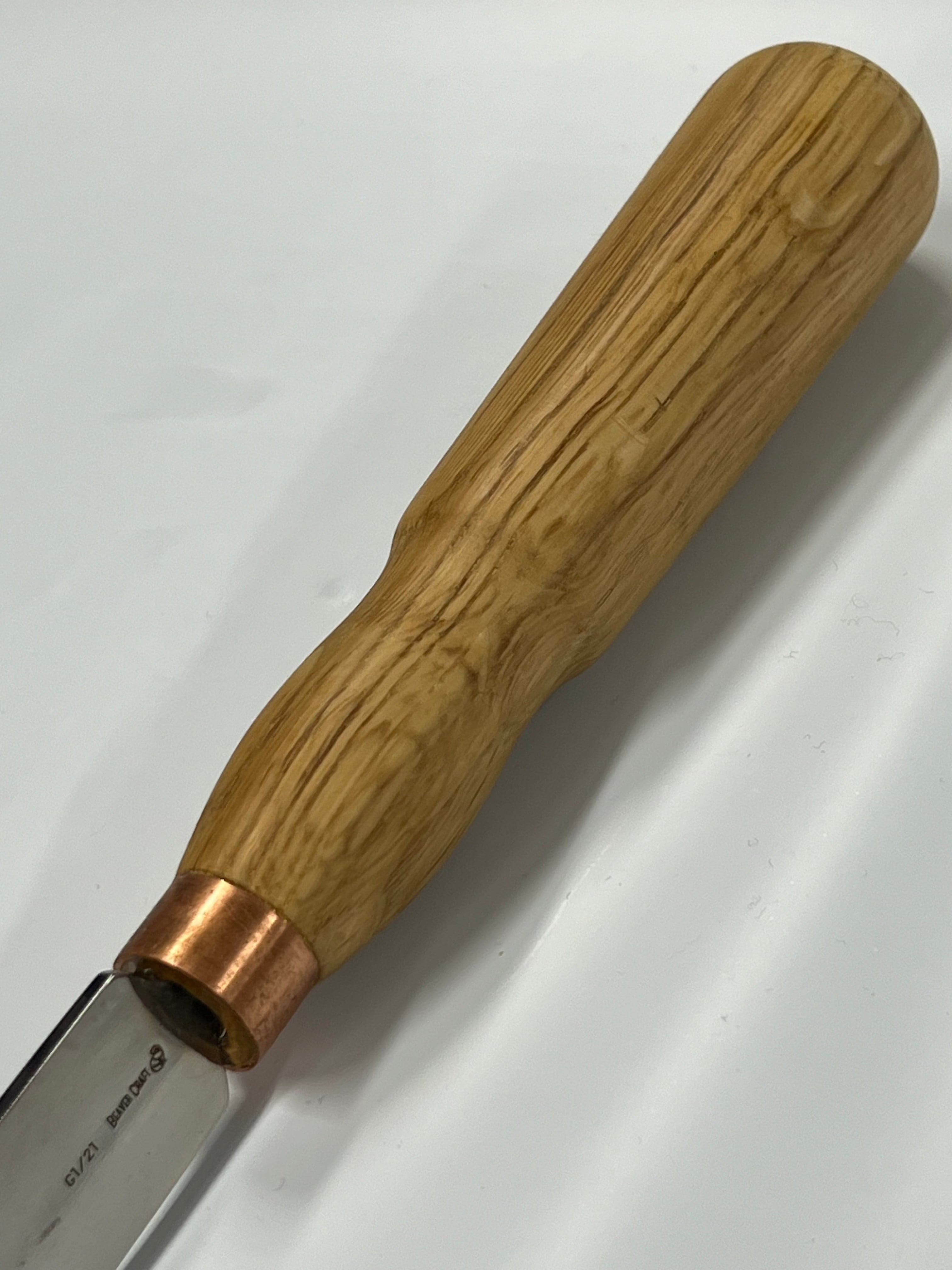 Treskjæringsjern 130x21mm rett flat meisel