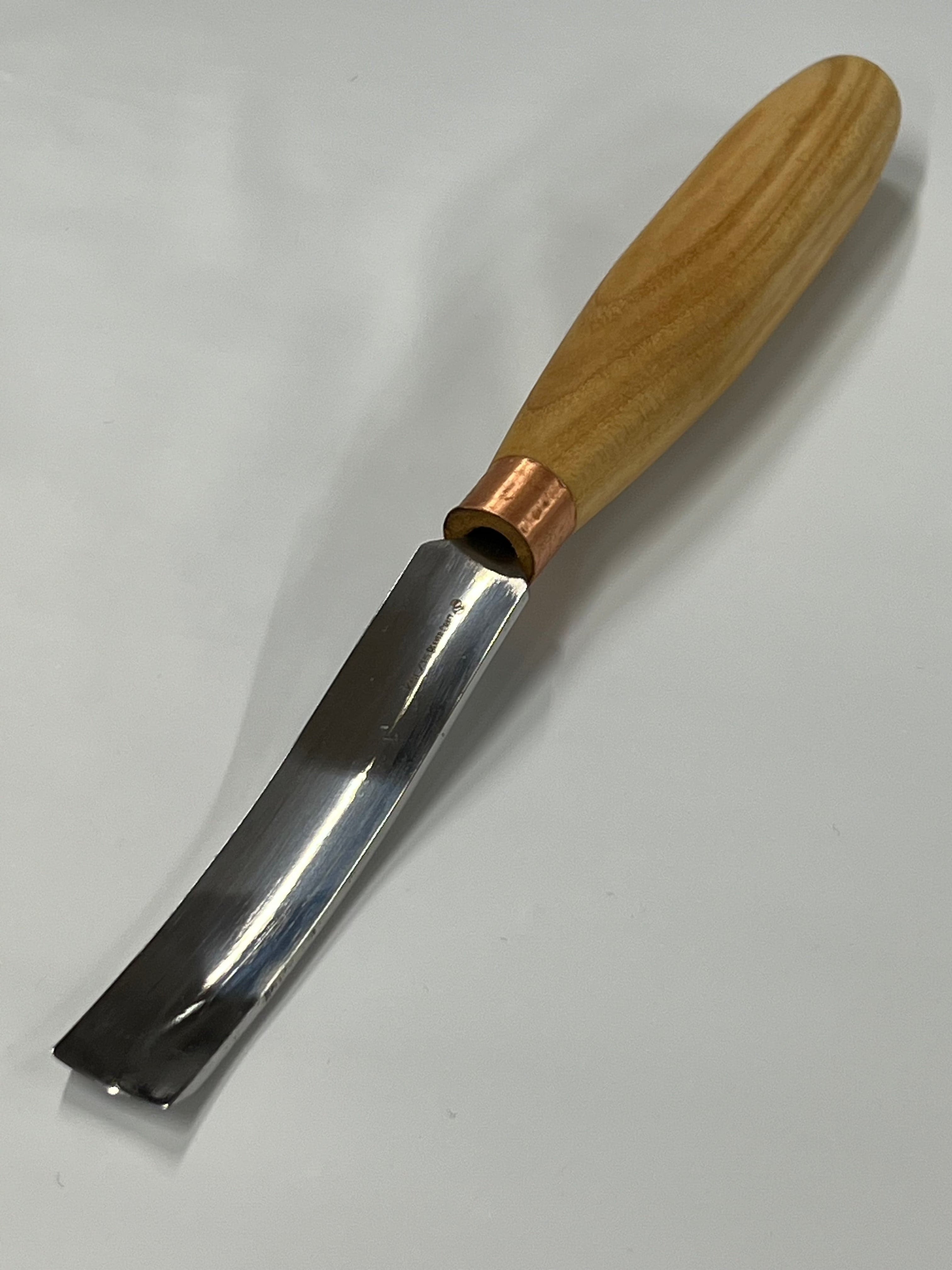 Treskjæringsjern 80x15mm bøyd hulingsjern K6L/15
