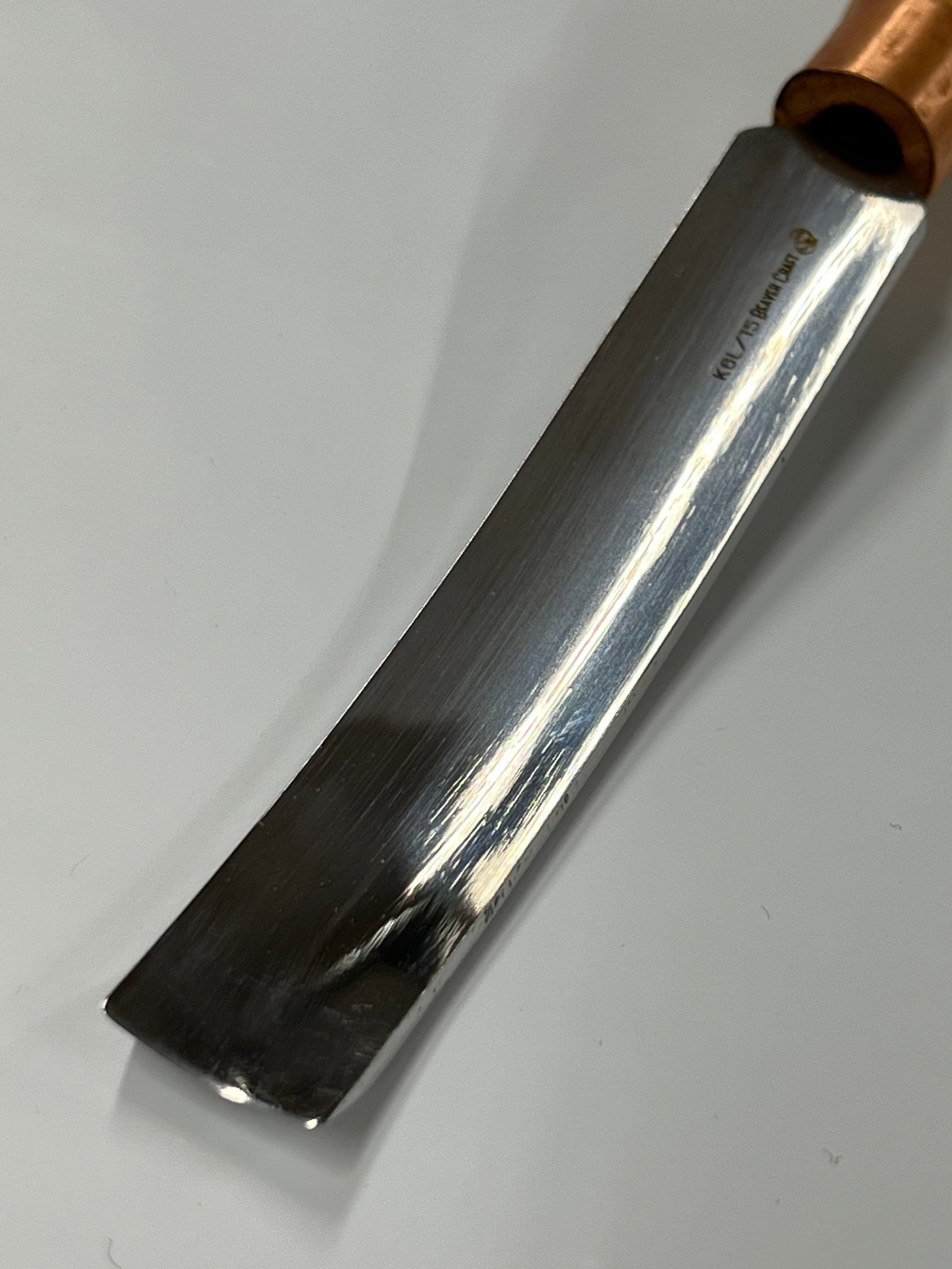 Treskjæringsjern 80x15mm bøyd hulingsjern K6L/15