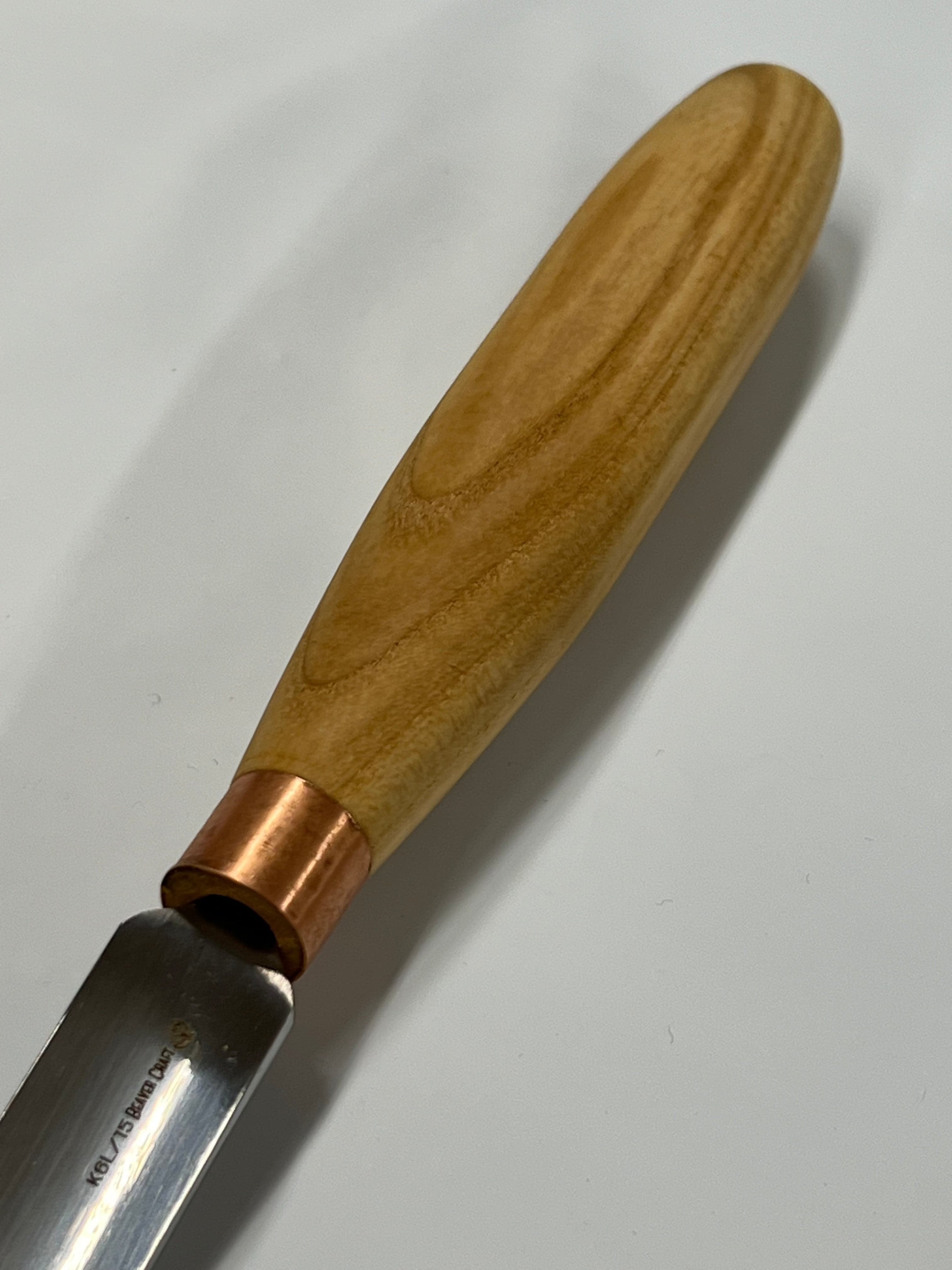 Treskjæringsjern 80x15mm bøyd hulingsjern K6L/15