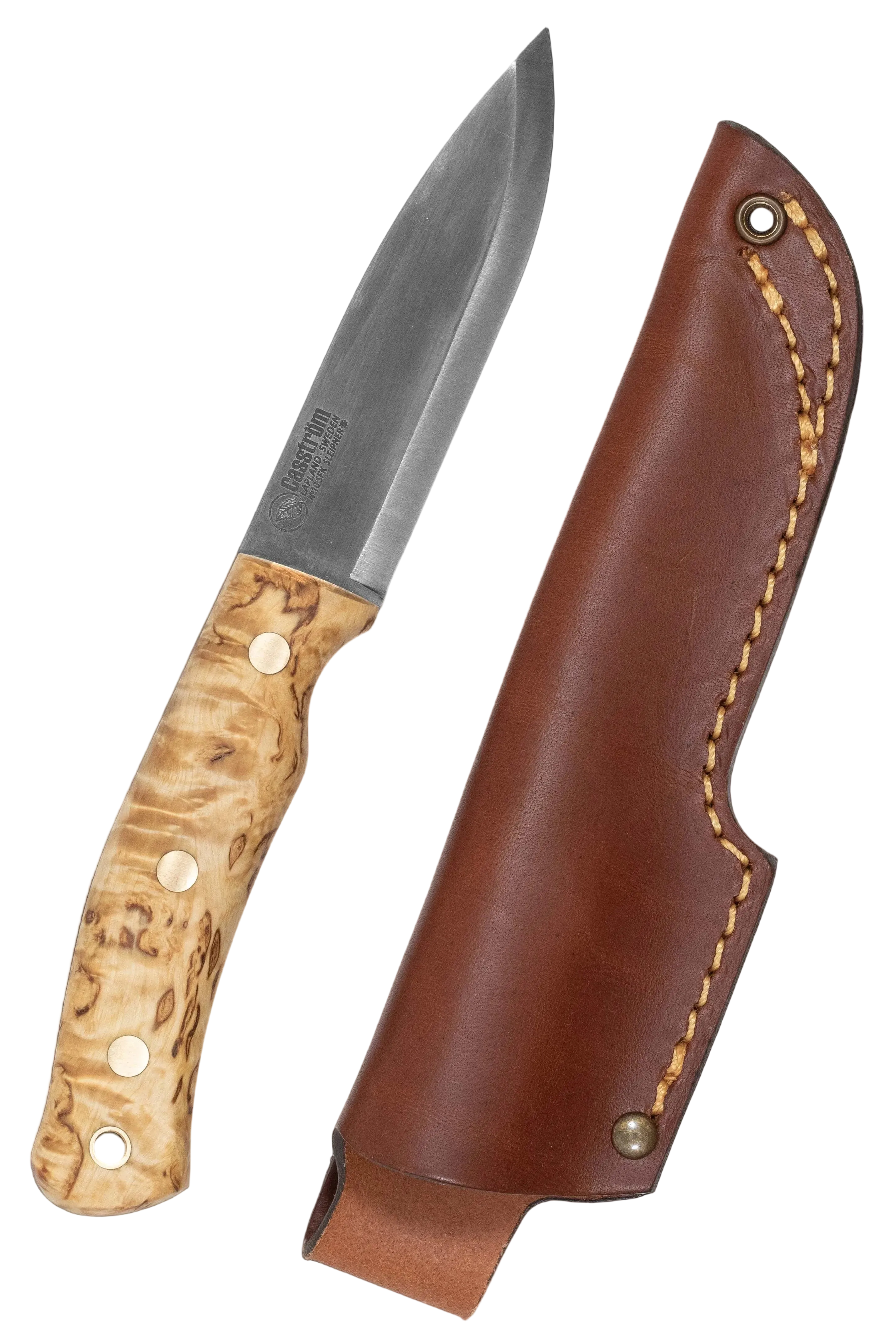 Casstrom No. 10 SFK Kniv med lærslire og lærlanyard