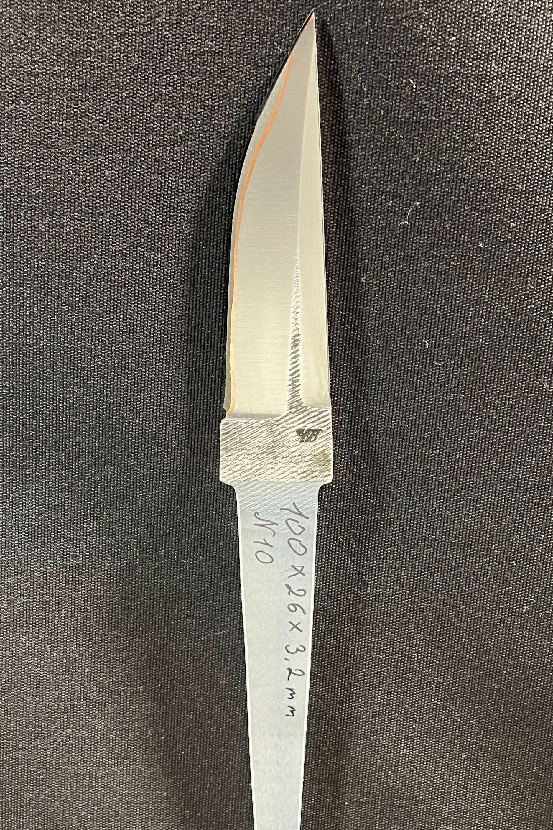 Handsmidd laminerad knivblad - Koppar San Mai - Vladyslav Chulan VCSM Nr 10