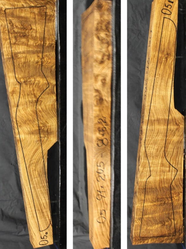 Riflestokkemne Tyrkisk Valnøtt Grad 3 O5