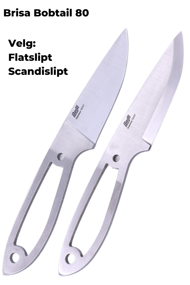 Brisa Bobtail 80 knivblad i rostfritt stål