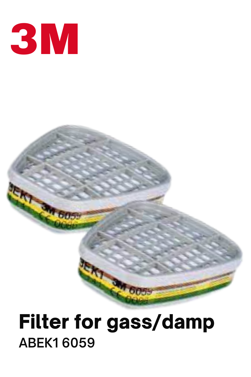 Filter till mask för damm/ångor/gas – 3M maskfilter