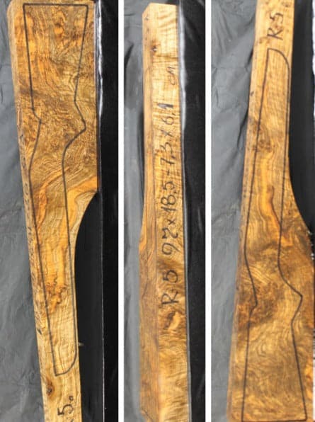 Riflestokkemne Tyrkisk Valnøtt Grad 5 R5