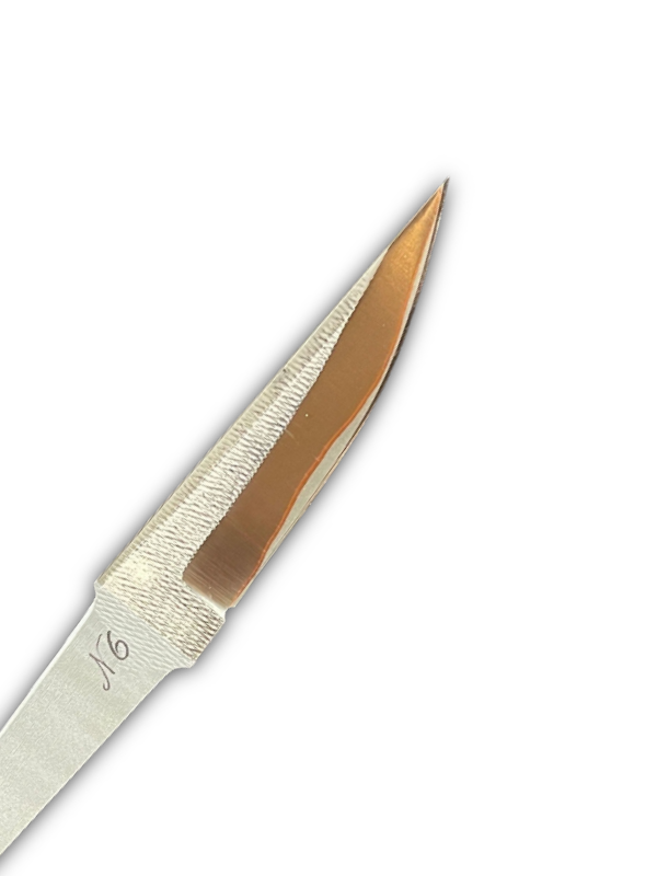 Hand-forged laminated knife blade - Copper San Mai - Vladyslav Chulan VCSM No. 6