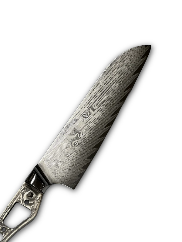 Santoku - VG10 Damask Kokkekniv 8" fulltange med holker