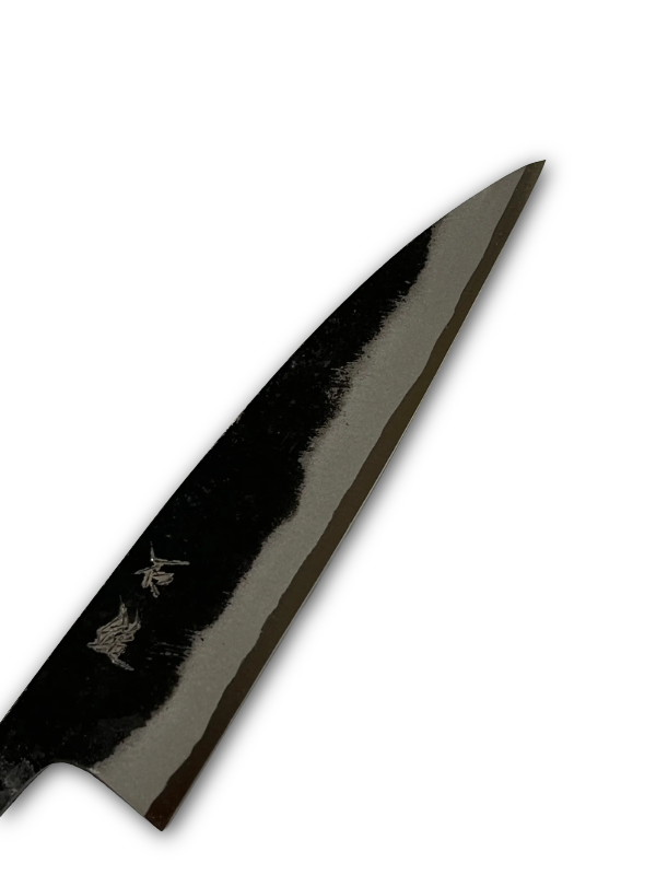 Kurouchi Petty 90 Blue 2 Japanese hand-forged knife blade