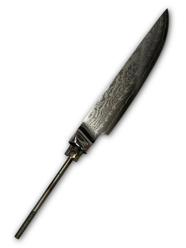 Biffknivblad 5" (143mm) - AUS10 Damask Kokkekniv