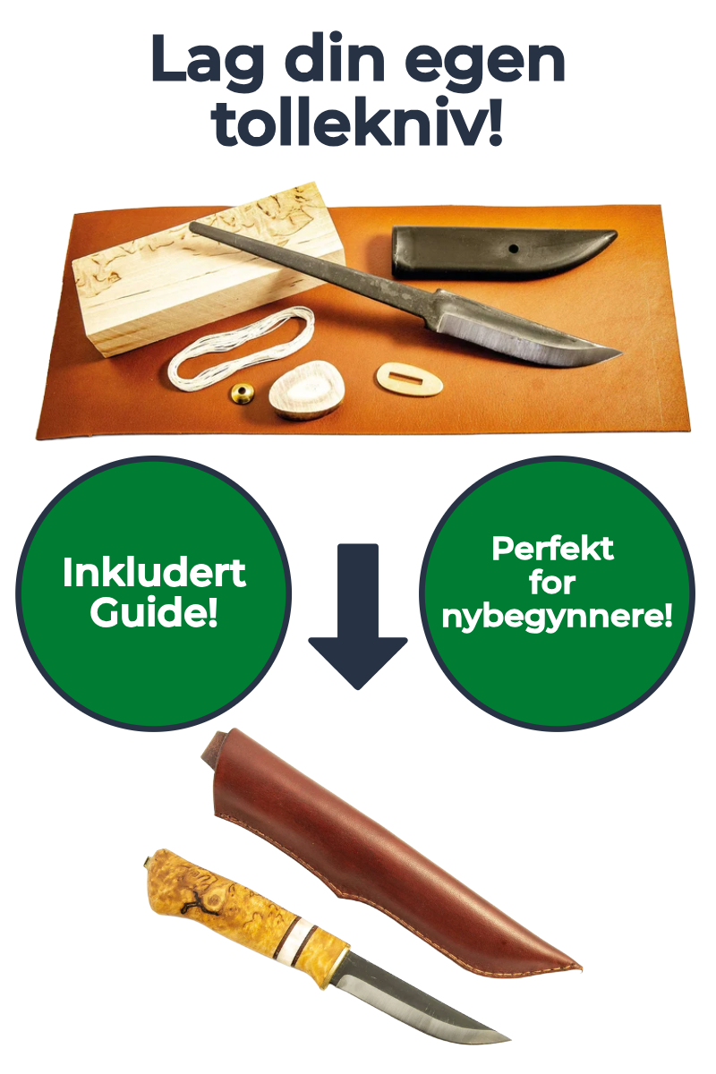 Startpaket för knivmakeri: Allt du behöver för att tillverka din egen täljkniv