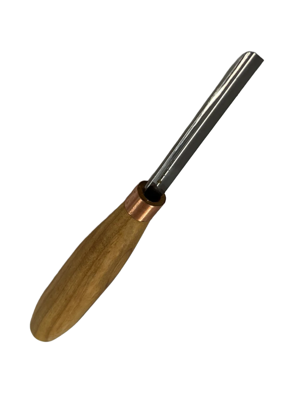 Treskjæringsjern 80x8mm rett rundet meisel K8/08