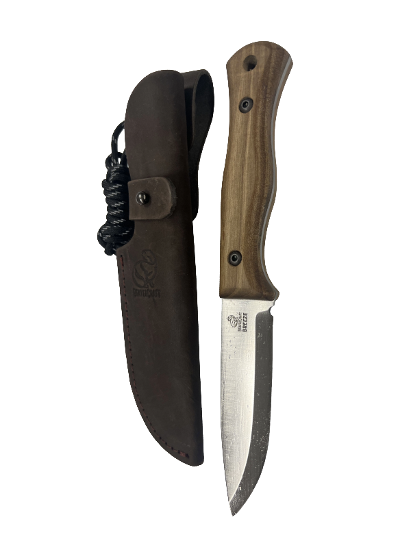 Bushcraft kniv BSH6 med lærslire
