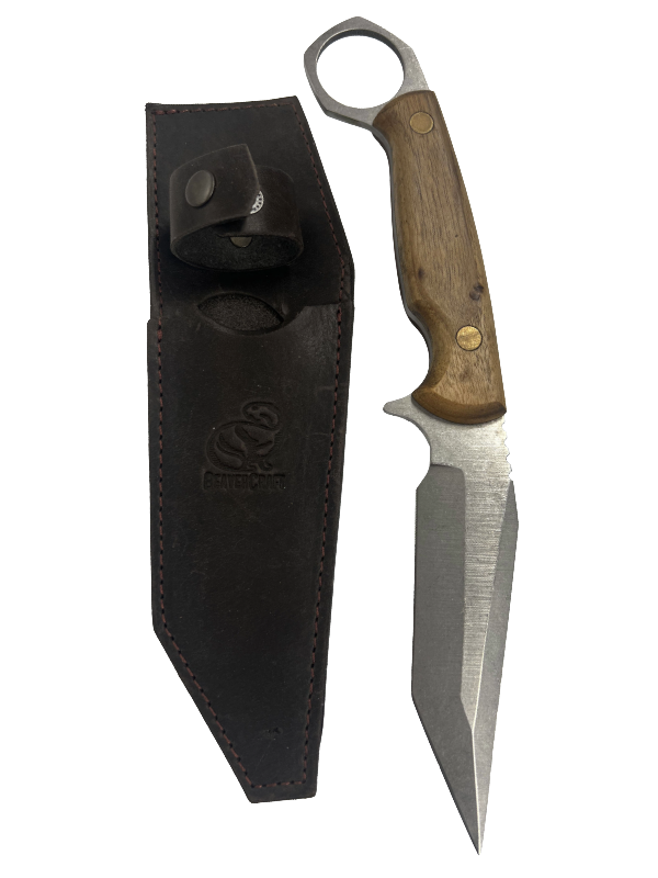 Ukrainsk Campingkarambit CGK1 med lærslire