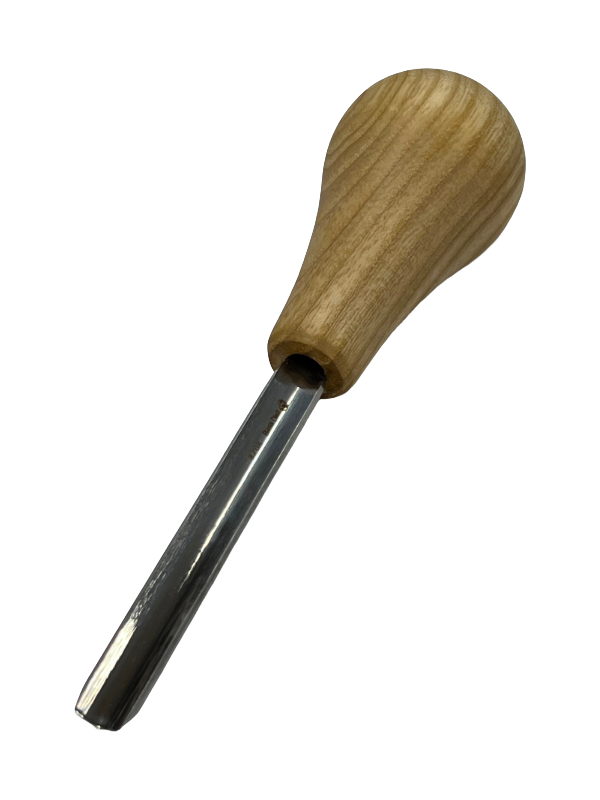 Treskjæringsjern 75x14mm rett rundet meisel P8/08 m/kulehåntak