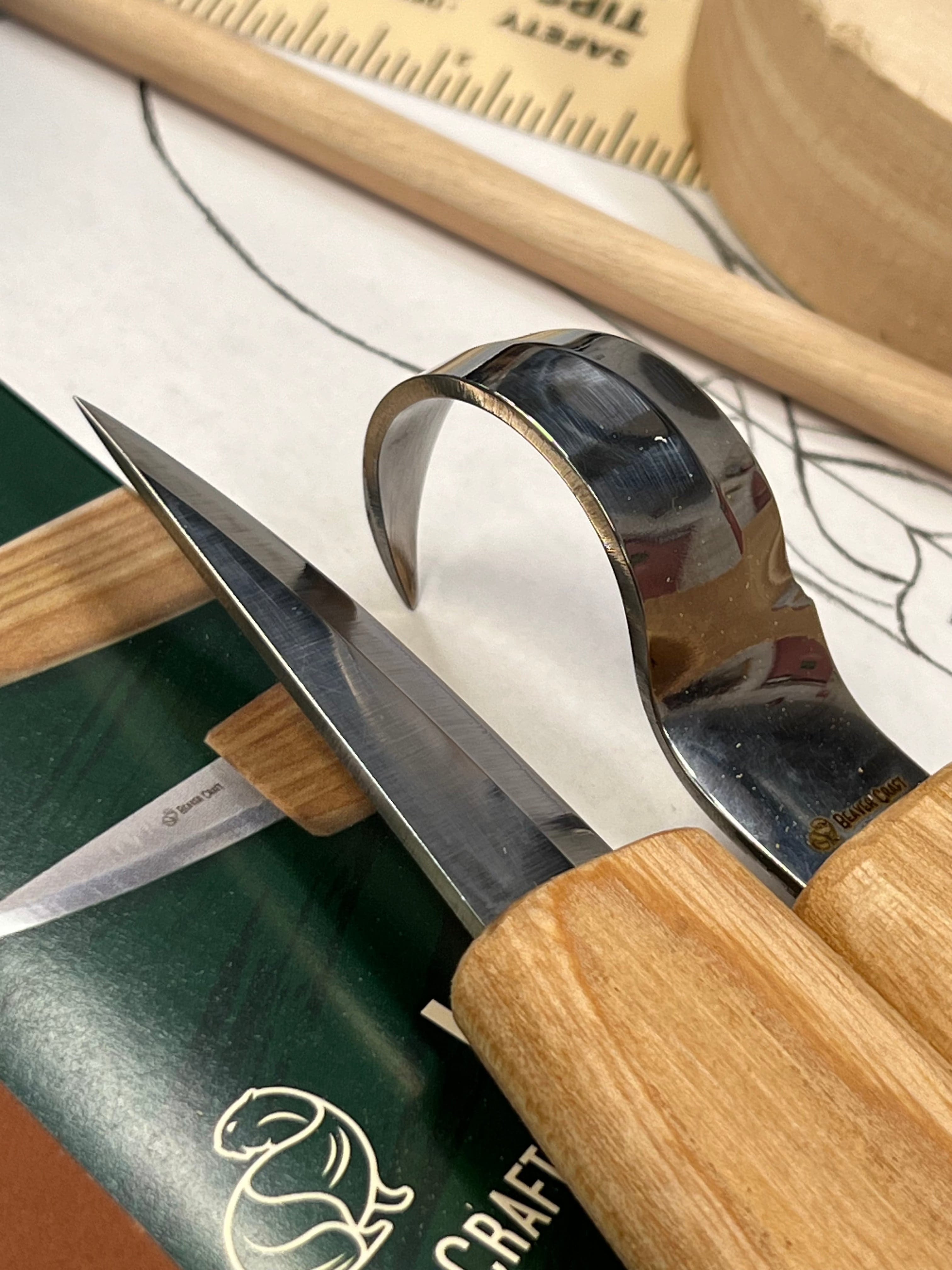 Treskjærings-sett DIY04 Kjærlighetsskje