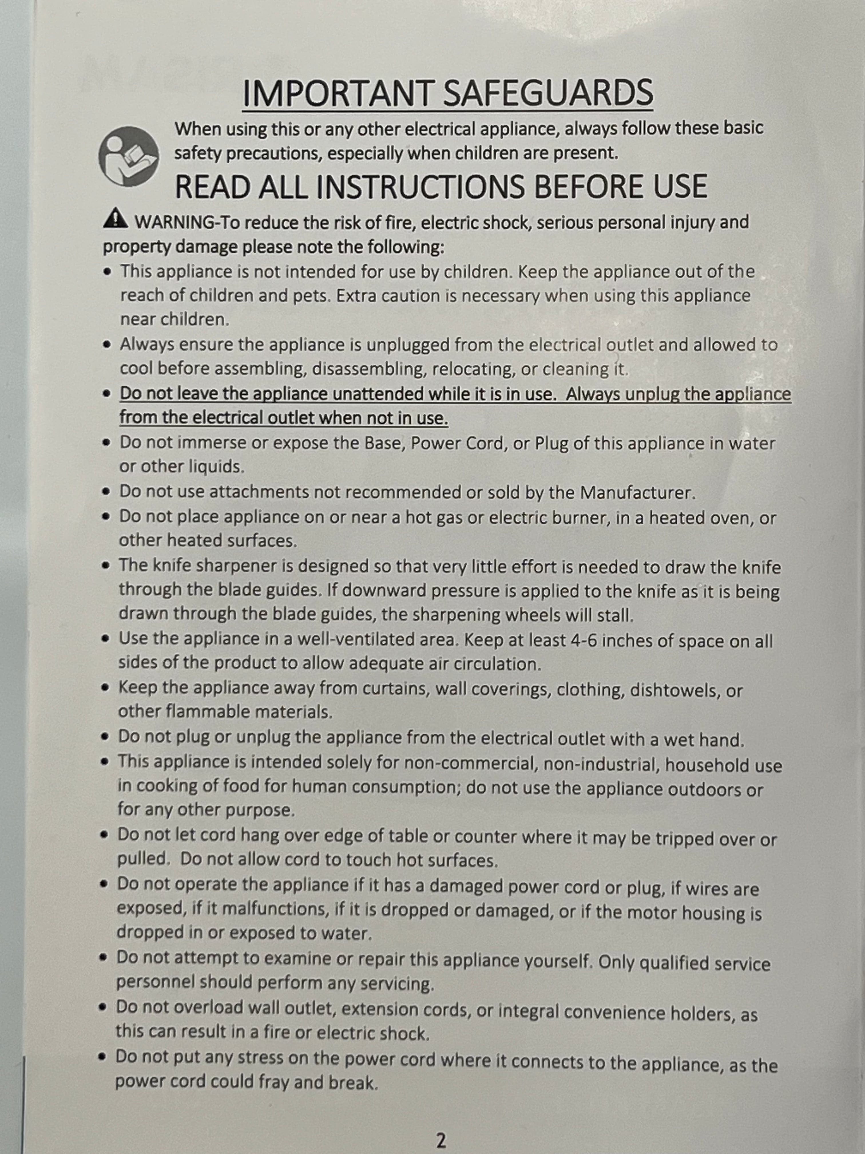 Elektrisk knivslipare RISAM RE005