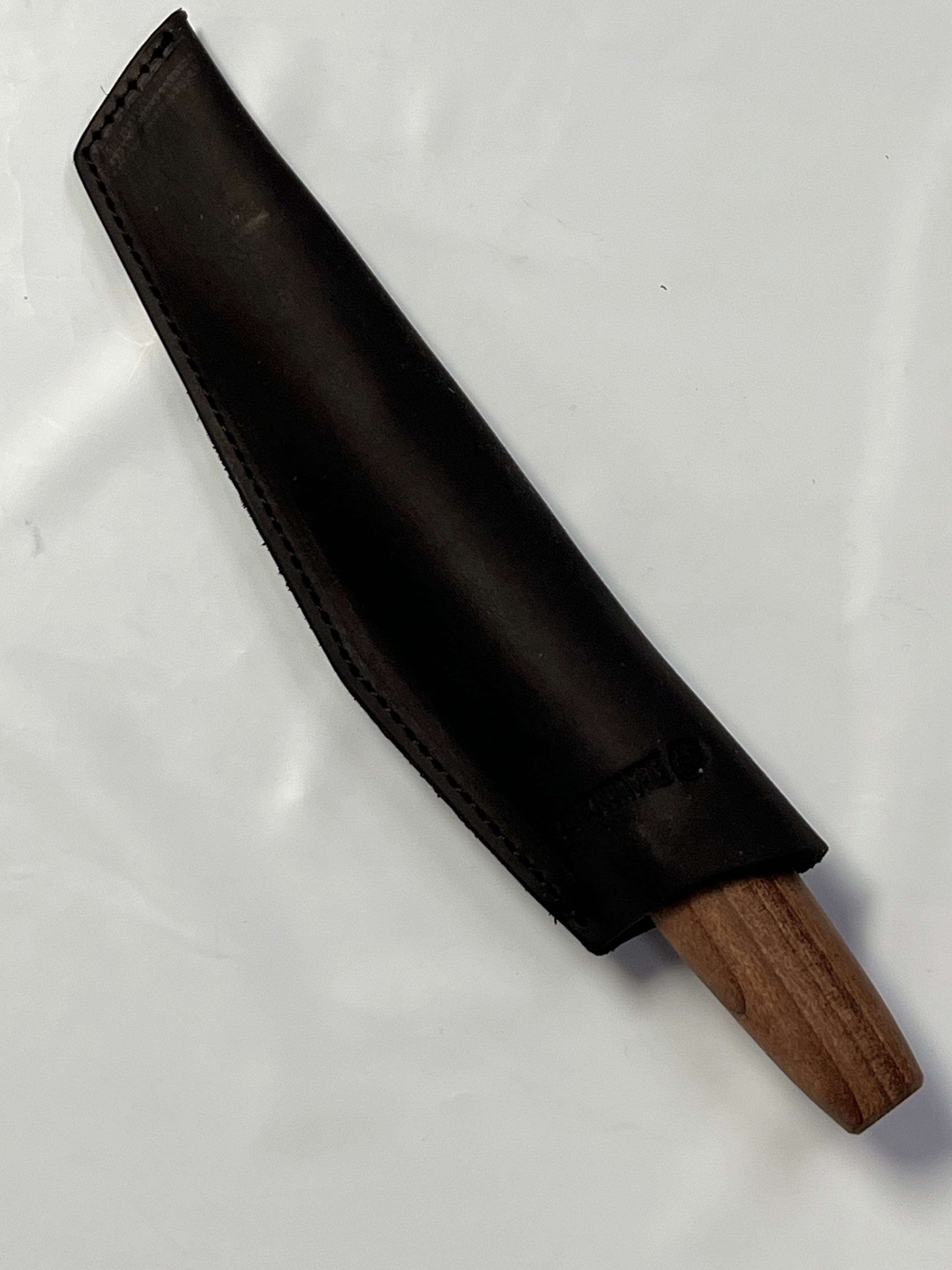 Träskärkniv 78mm C4X med läderslida Beaver Craft